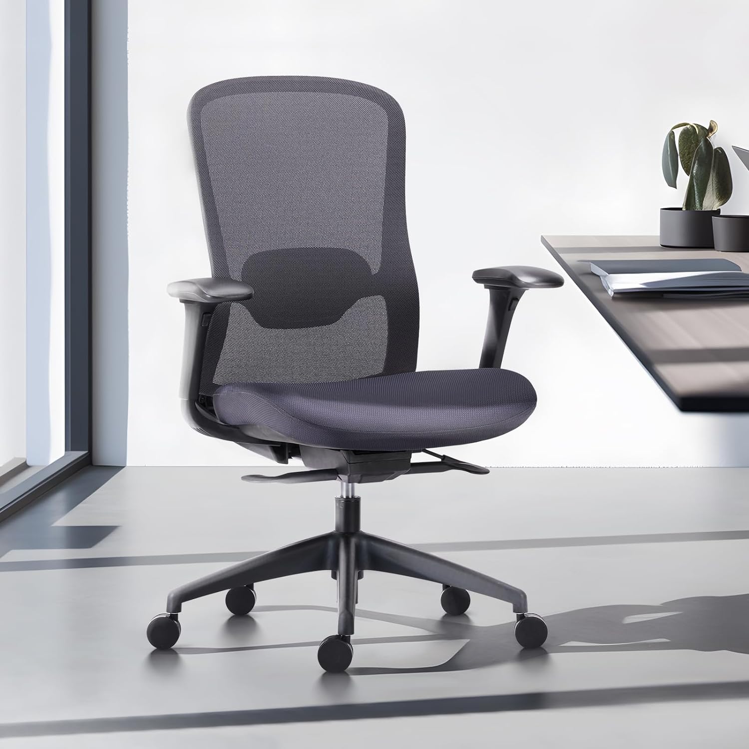 I recently purchased the Ink Grey version when it was on sale https://amzn.to/3UFF7gC for my home office, and it' been great. The chair has a comfortable mesh back, adjustable 4D armrests, and features like a slide seat and tilt lock that help me find a good sitting position. The lumbar support is especially helpful for my back during long hours of work. For anyone in need of a better office chair, this one is worth considering. It' comfortable, supports good posture, and has several adjustabl