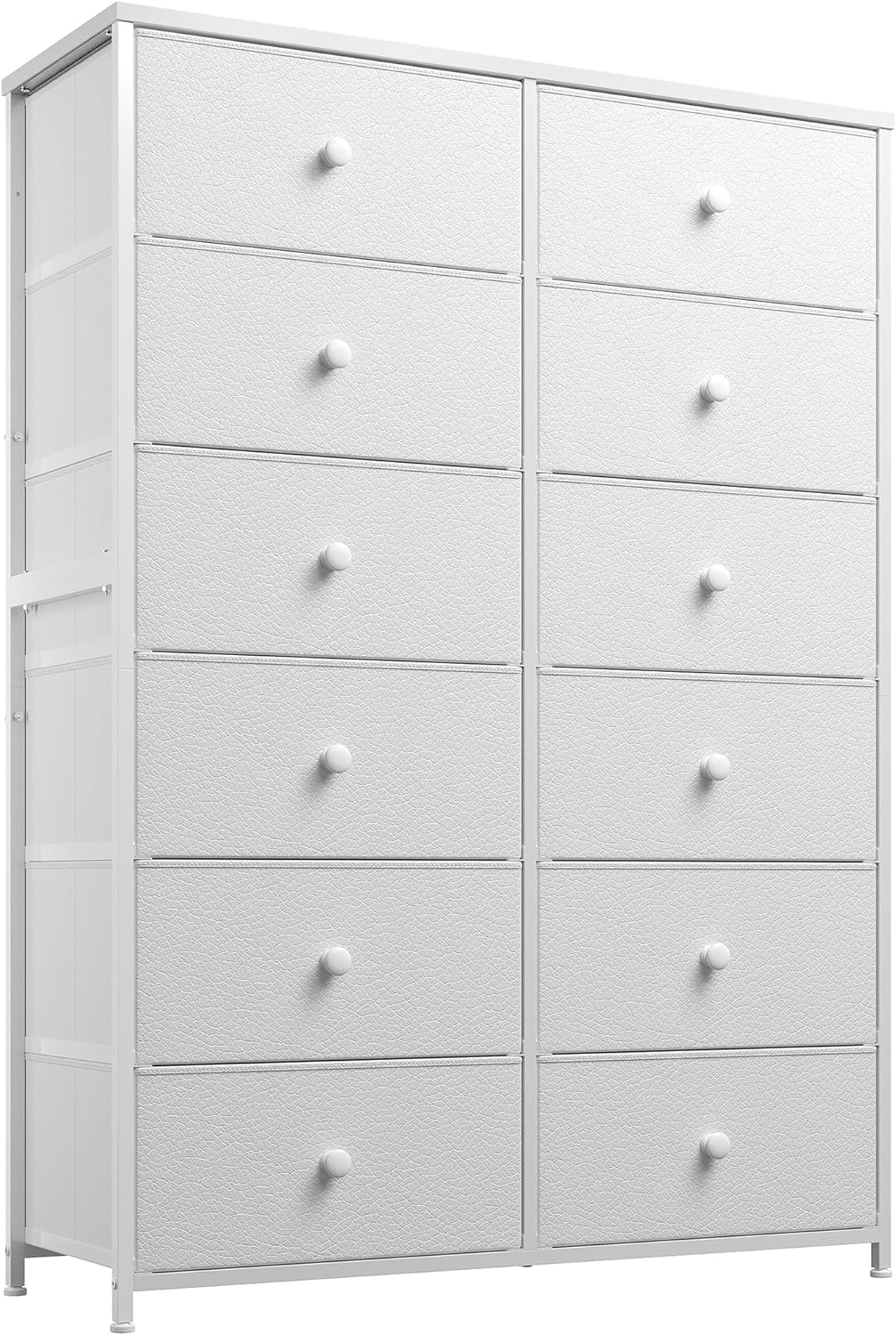 I recently purchased the EnHomee 12 Drawer Dresser with Wooden Top, and I am extremely pleased with its quality and design. This dresser has elevated the aesthetics of my bedroom while providing ample storage space for all my belongings.First and foremost, the wooden top of this dresser adds a touch of elegance to my room. The smooth, polished surface beautifully complements the overall design, making it a standout piece of furniture. It feels sturdy and well-crafted, and the natural wood finish