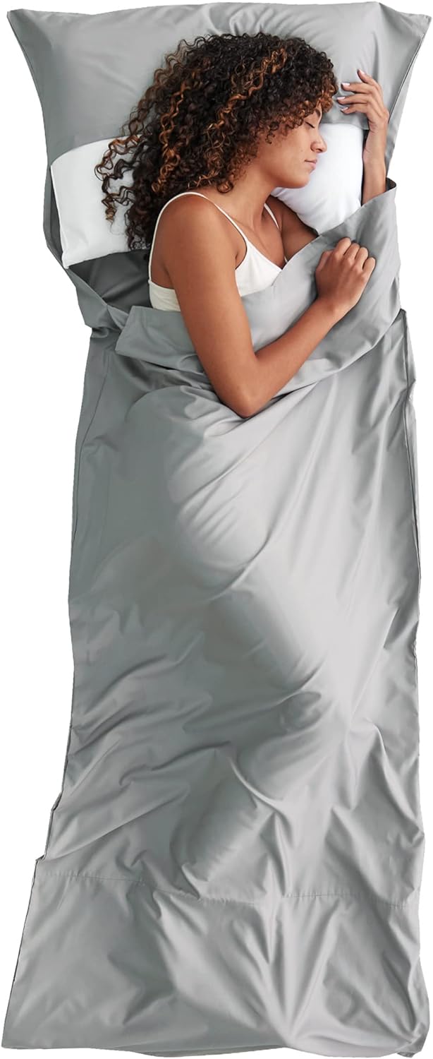 Lightweight Ultrasoft Sleeping Bag Liner and Hotel Sleep Sack for Camping and Travel