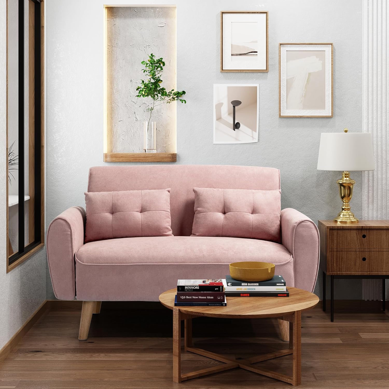 THIS IS A GREAT COUCH FOR A SMALL AREA. GREAT FOR A WALK IN CLOSET FOR CHANGING ETC. WOULD BUY AGAIN, LOTS OF GREAT COLORS OFFERED AS WELL. EASY TO ASSEMBLE, COMFORTABLE AS WELL.
