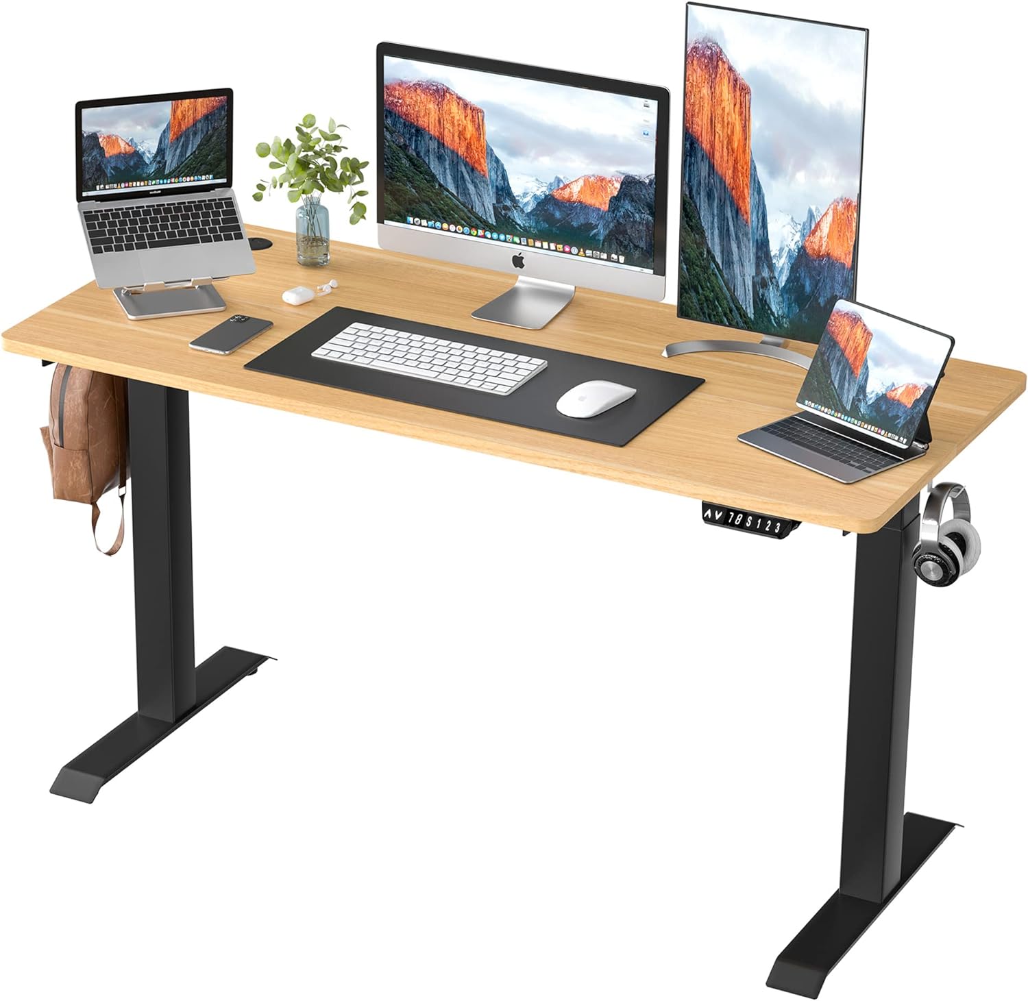 Easy to assemble, very clear instructions and easy to follow, just youll someone to help you to flip it over because its very heavy. Overall, I love my desk