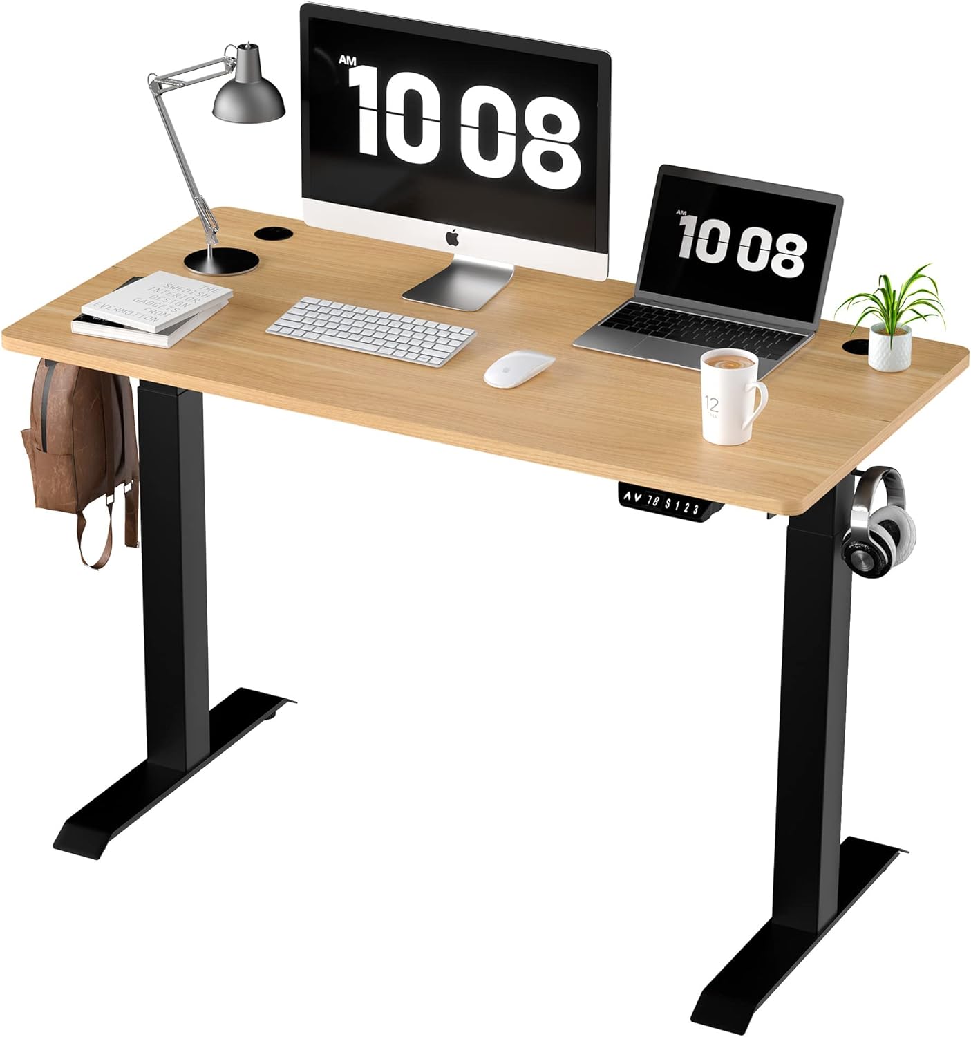Easy to assemble, very clear instructions and easy to follow, just youll someone to help you to flip it over because its very heavy. Overall, I love my desk