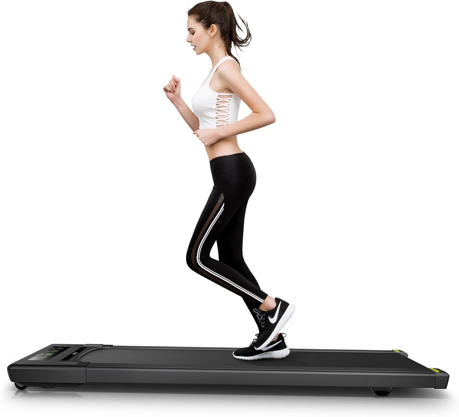 RHYTHM FUN Walking Pad, Treadmill Under Desk with Wide Belt 2.5HP Portable Walking Treadmill Under Desk for Home and Office, Installation-Free Standing Desk Treadmill with Remote Control, APP