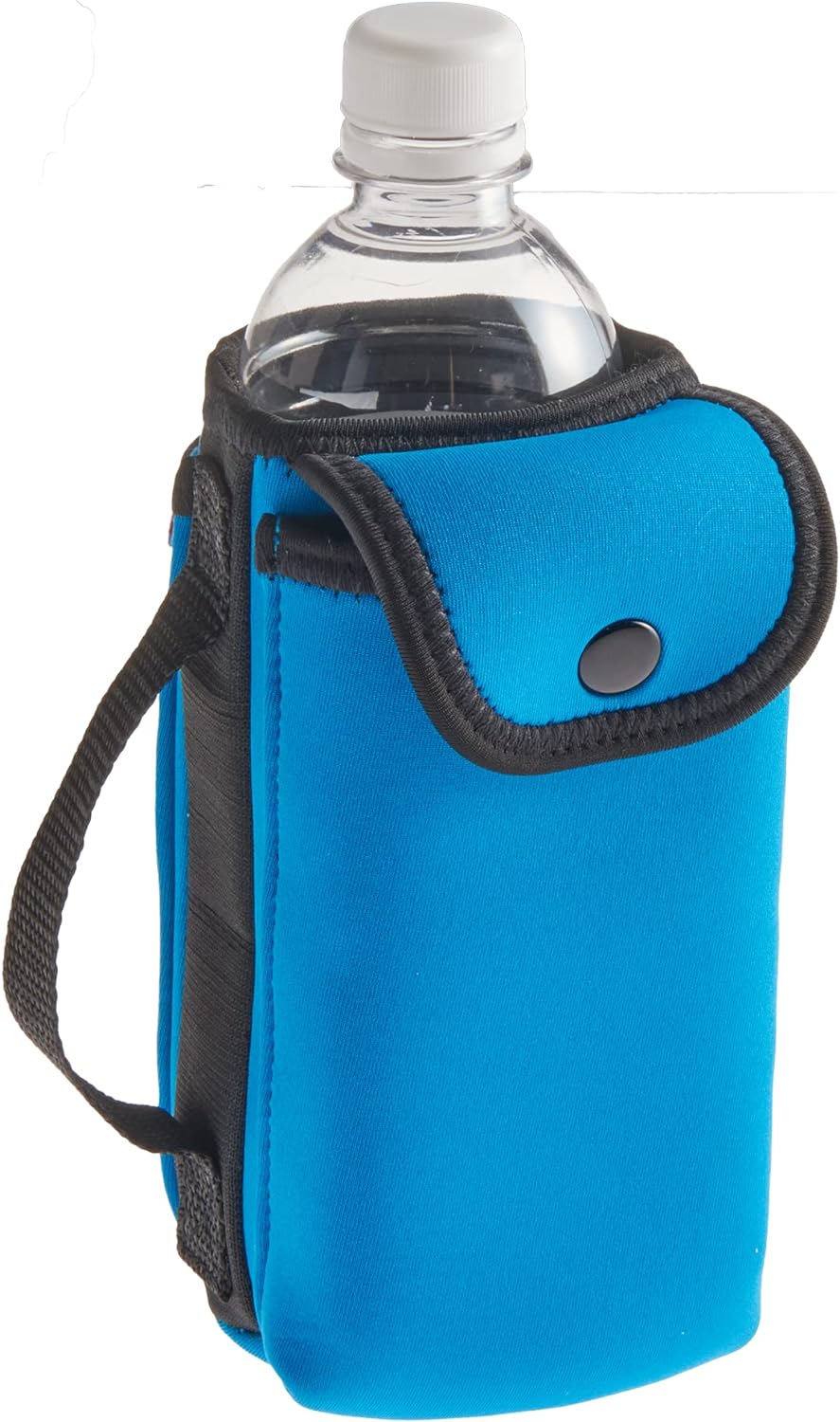 This water bottle holder is great. Its thermal so it keeps the water cold. Its lightweight and easy to wear cross body while hiking. And I like you can store your phone and car keys in it.