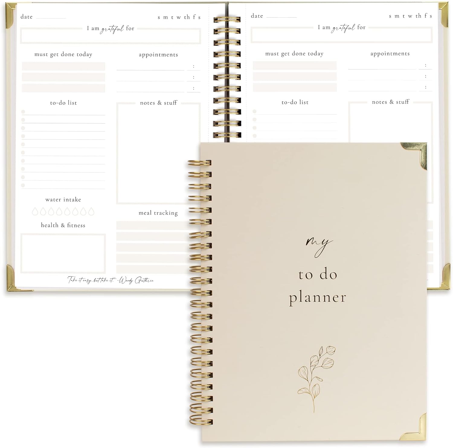 Simplified To Do List Notebook - Aesthetic Daily Planner to Easily Organize Your Tasks And Boost Productivity - Stylish Undated Planner And School or Office Supplies For Women