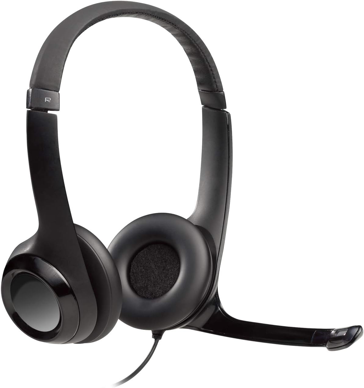 Logitech H390 USB Headset with Noise-Cancelling Mic Black , 16 Count