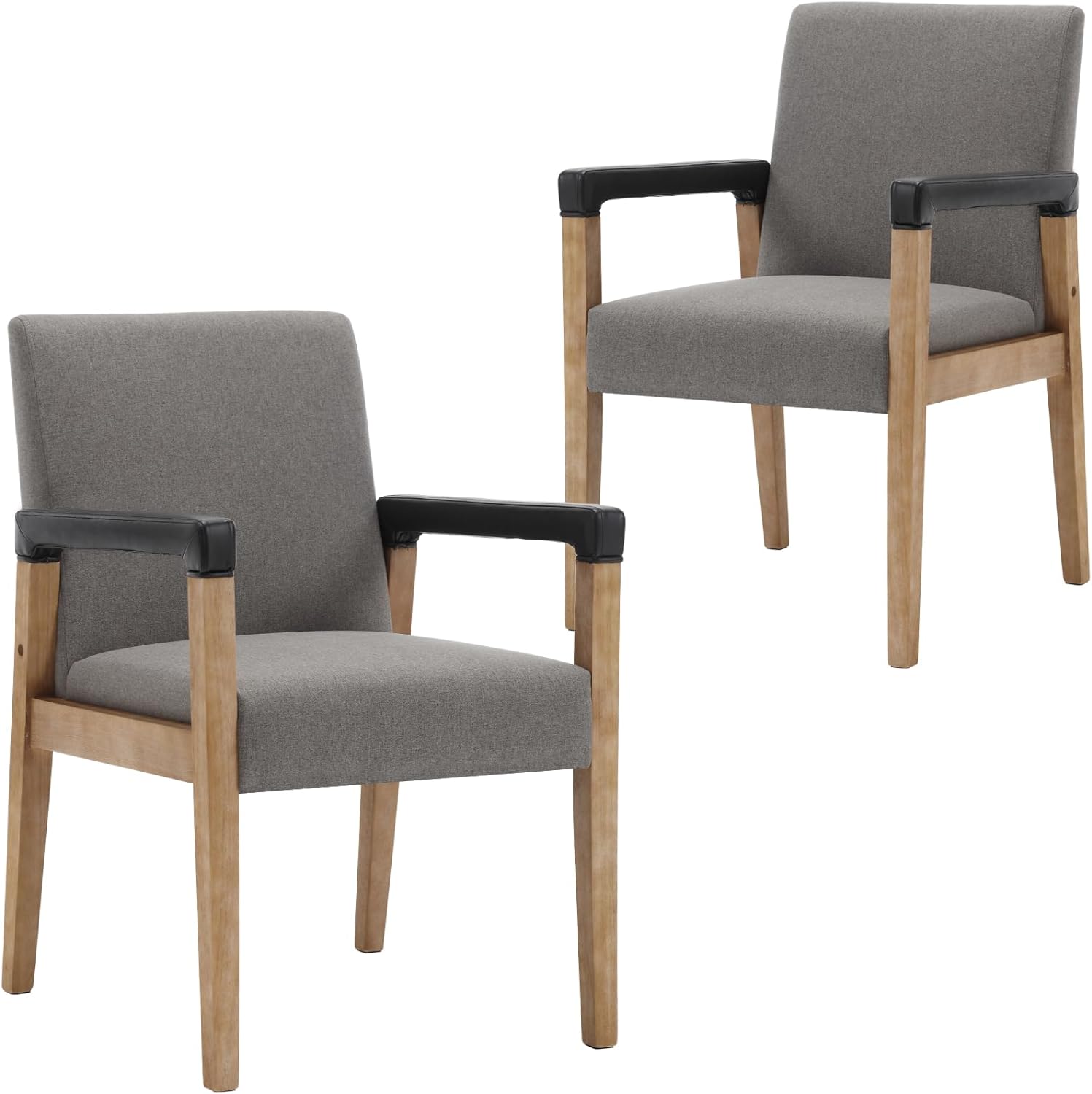 These chairs exceeded my expectations and are beautiful. They are very firm but not uncomfortable in my opinion. I needed a small seating area and these chairs did very nicely . They dont take up much room and are more universal in the way they can be used .