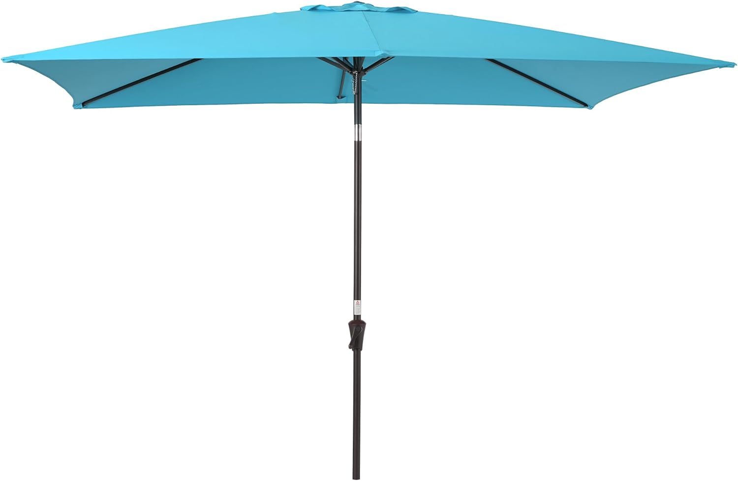 10x6.5FT Patio Umbrella, 2-Year-Non-Fading Yard Umbrella, Outdoor Market Umbrella