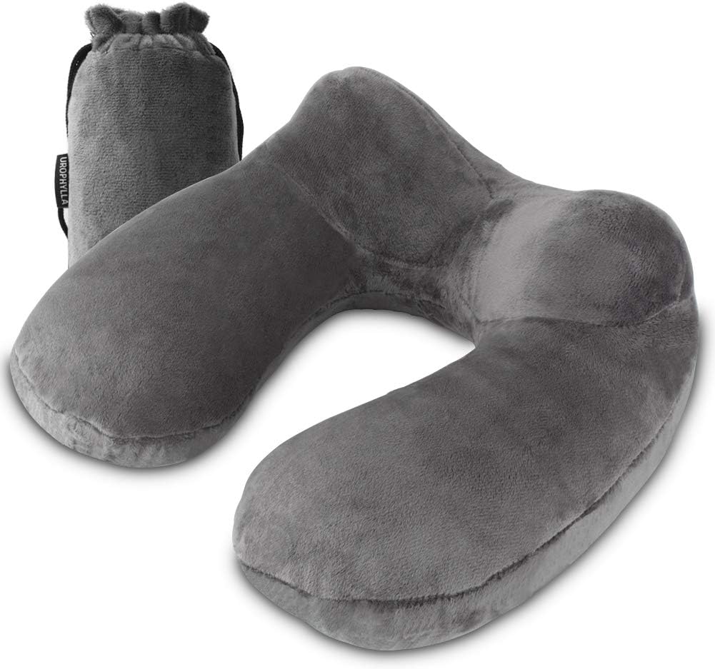 this neck pillow is wonderful. It inflates and deflates easily. It is soft and pleasant to the skin. It supports the neck muscles appropriately. It is really a delight to use.It does take some effort to fold this item back into its bag correctly. it' an easy carry on item.