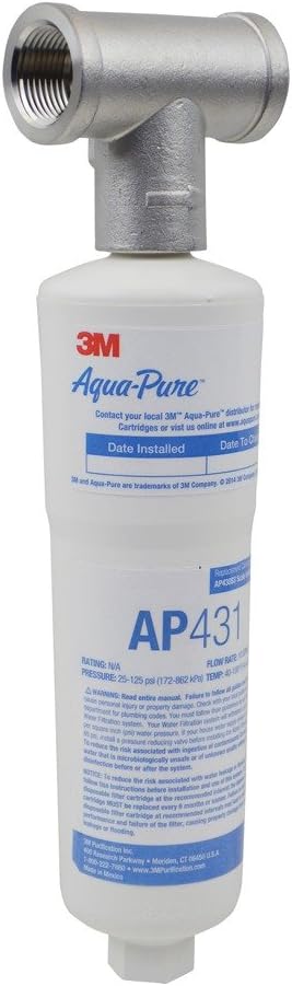 Aqua-Pure Whole House Scale Inhibition Inline Replacement Water Cartridge AP431, For Aqua-Pure System AP430SS, Helps Prevent Scale Buildup On Hot Water Heaters, Boilers, Plumbing Pipes and Fixtures