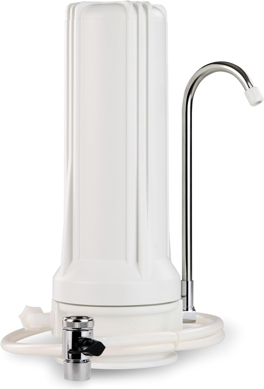 iSpring CKC1 Countertop Drinking Water Filtration System with Carbon Filter 2.5 x 10, White