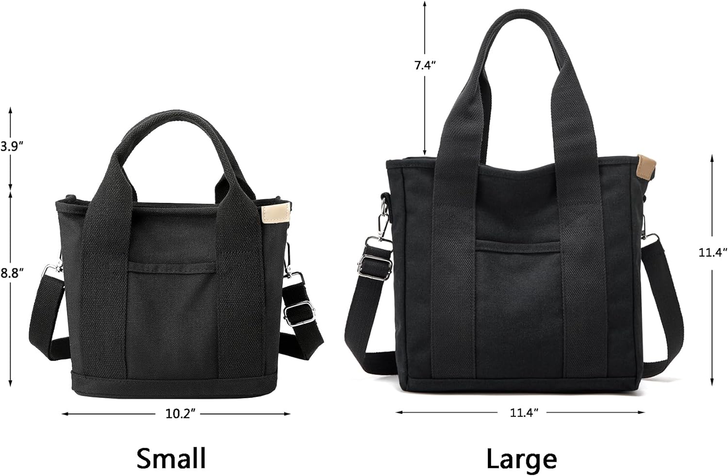 The bag is not as big as it looks in the pictures, so make sure you check out measurements. However, it is perfect for what we needed! The material is sturdy and the pockets help for organization!