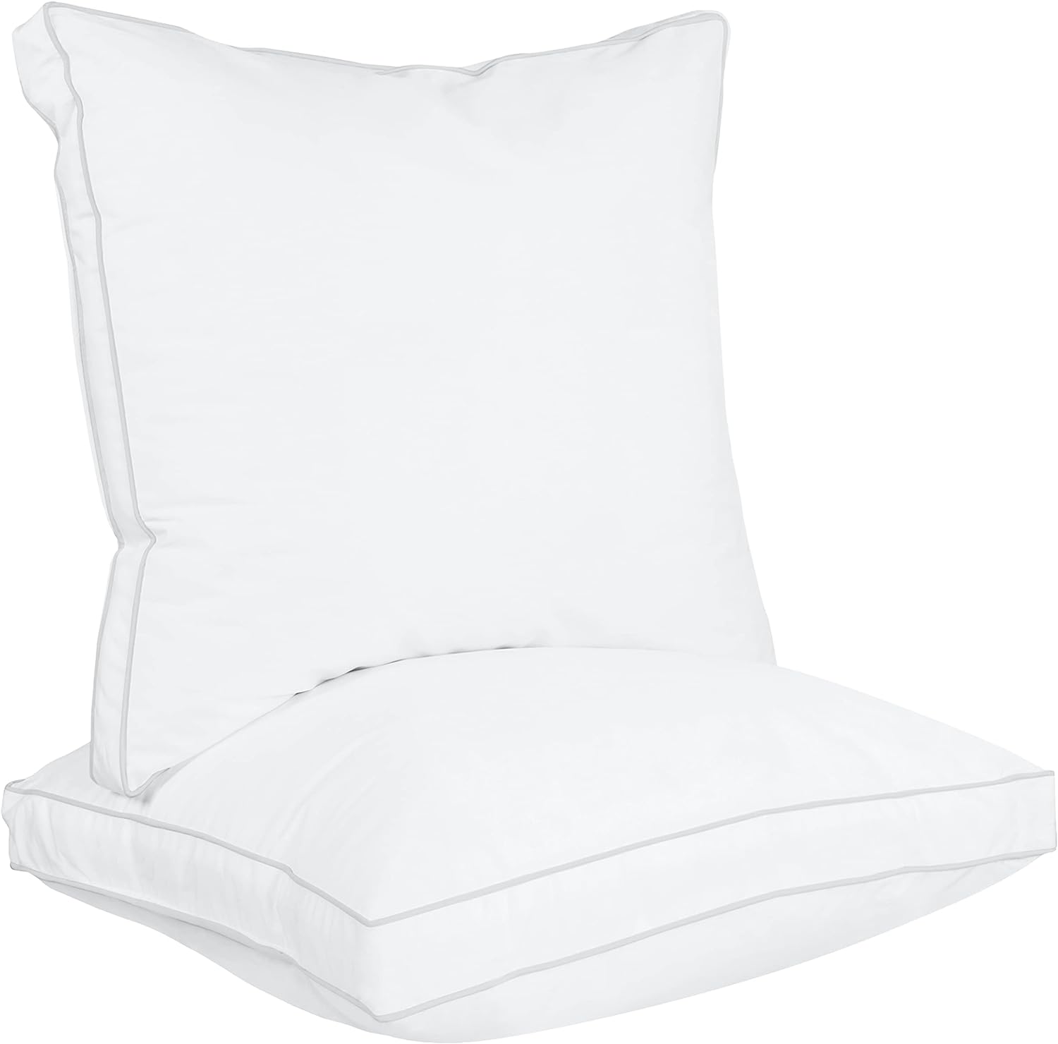 Utopia Bedding Bed Pillows for Sleeping European Size (White), Set of 2, Cooling Hotel Quality, Gusseted Pillow for Back, Stomach or Side Sleepers