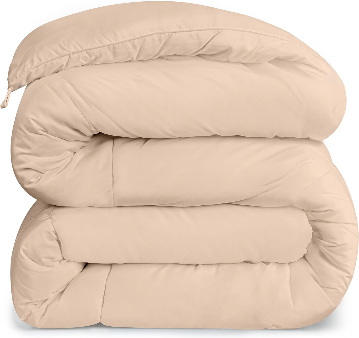 This comforter is so soft and comfy. Light enough for warmer seasons and warm enough for those colder nights. Very good product and the price cannot be beat! Highly recommend it!