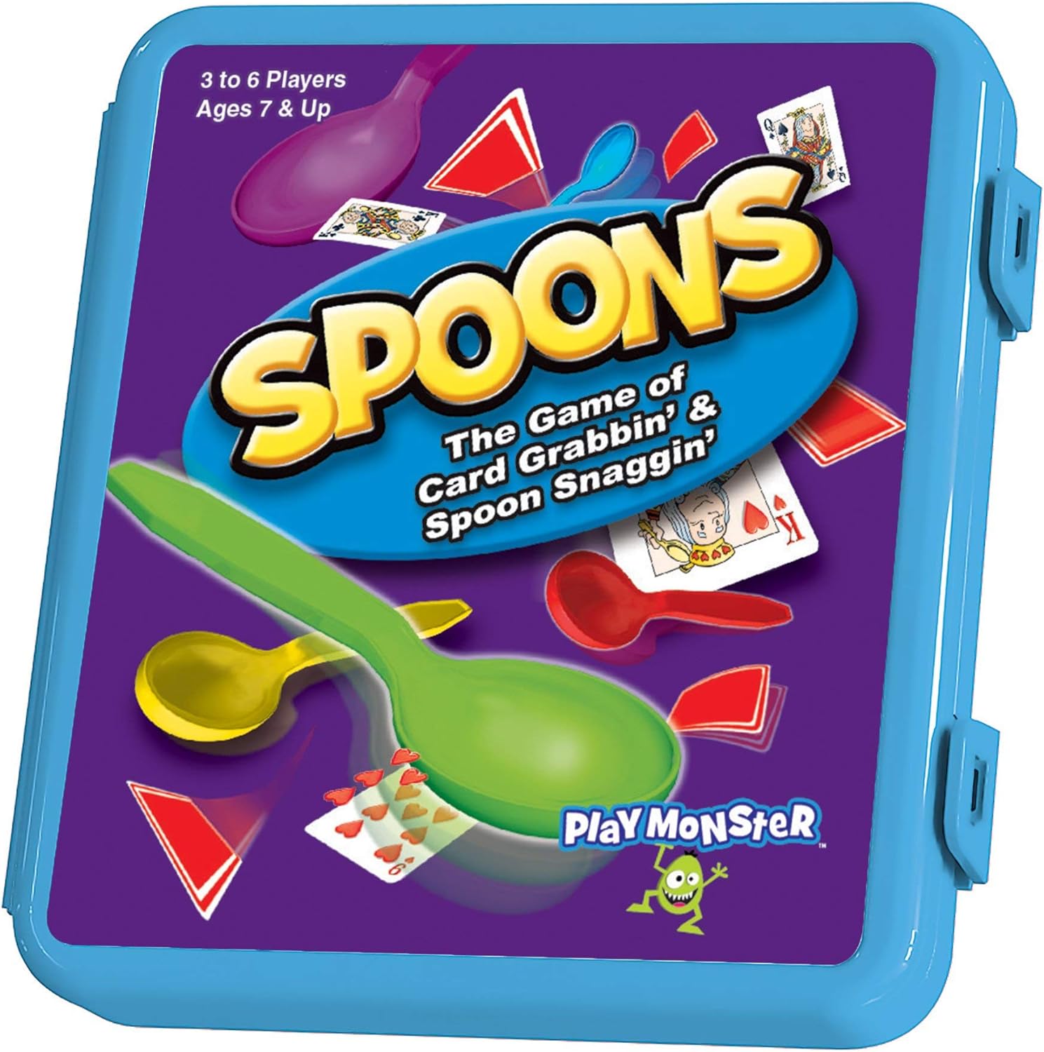 Spoons  Classic Game Comes with Spoons Included and Case for Easy Carrying!  3-6 Players  for Ages 7+