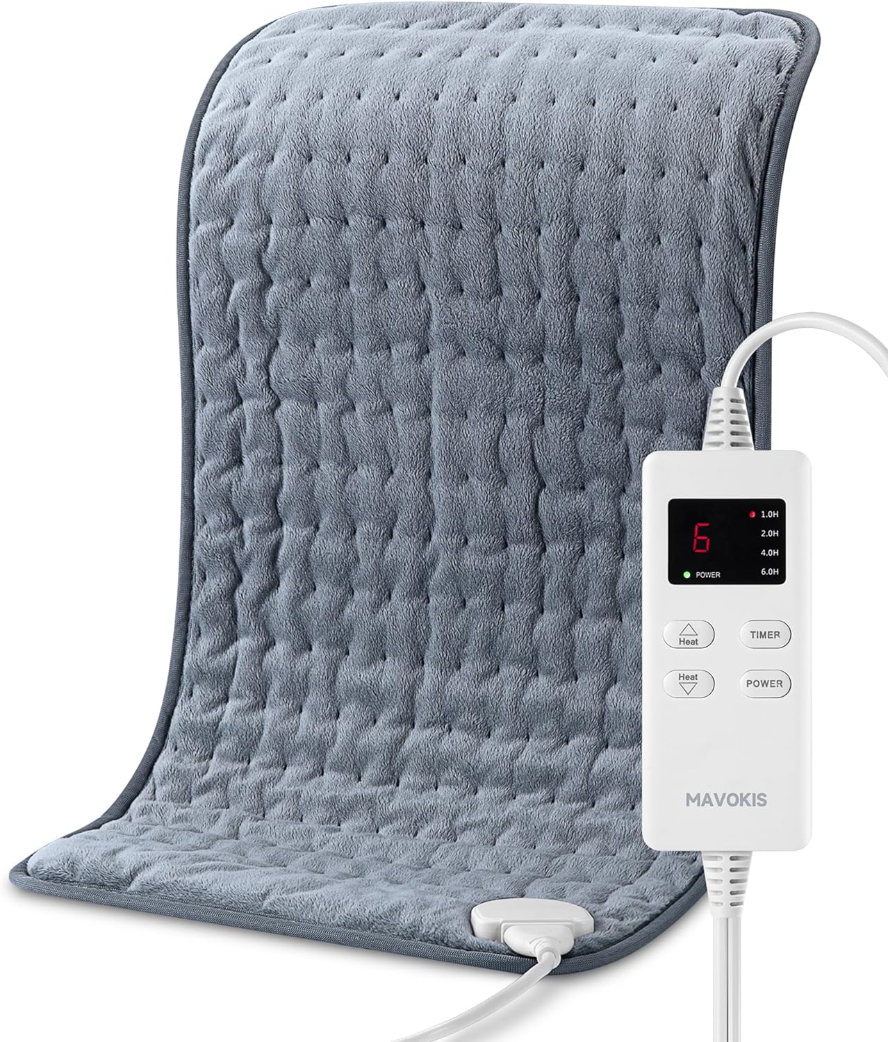 Heating Pad for Back Pain Relief, MAVOKIS Heating Pads for Cramps with Auto Shut Off Large, 6 Heat Settings Electric Heat Pad for Neck and Shoulder, 12 x 24, Moist Heat Option, Super Soft