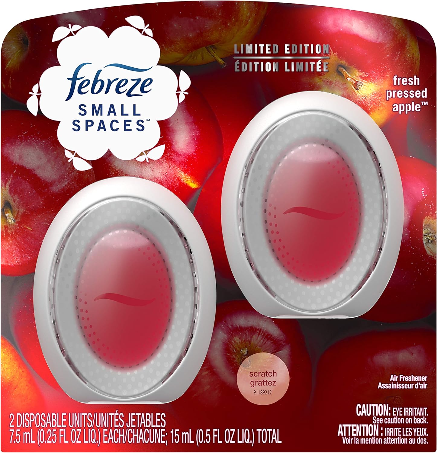 Febreze Small Spaces Fresh Pressed Apple - 2 pack