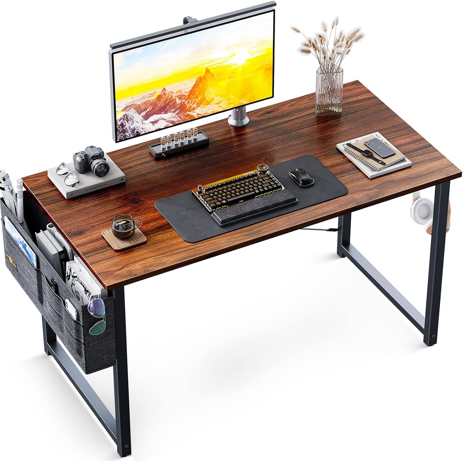 I recently purchased the ODK 63-inch Super Large Computer Writing Desk for my home office, and I am extremely pleased with my purchase. This desk offers a perfect blend of aesthetics, functionality, and convenience, making it an ideal choice for both gaming and professional work.Assembly:The assembly process was a breeze, taking me approximately 20 to 30 minutes to complete. The instructions provided were crystal clear, with parts well-marked using both letters and numbers. This made it easy to 