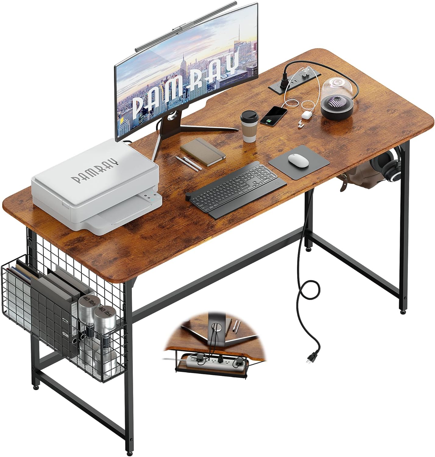 This computer desk fits perfectly into a smaller space, and is both functional and attractive! Easy to assemble with well packaged tools. Price was a bit high but worth it to have easy assembly. Purchased 47 inch size. I definitely recommend!