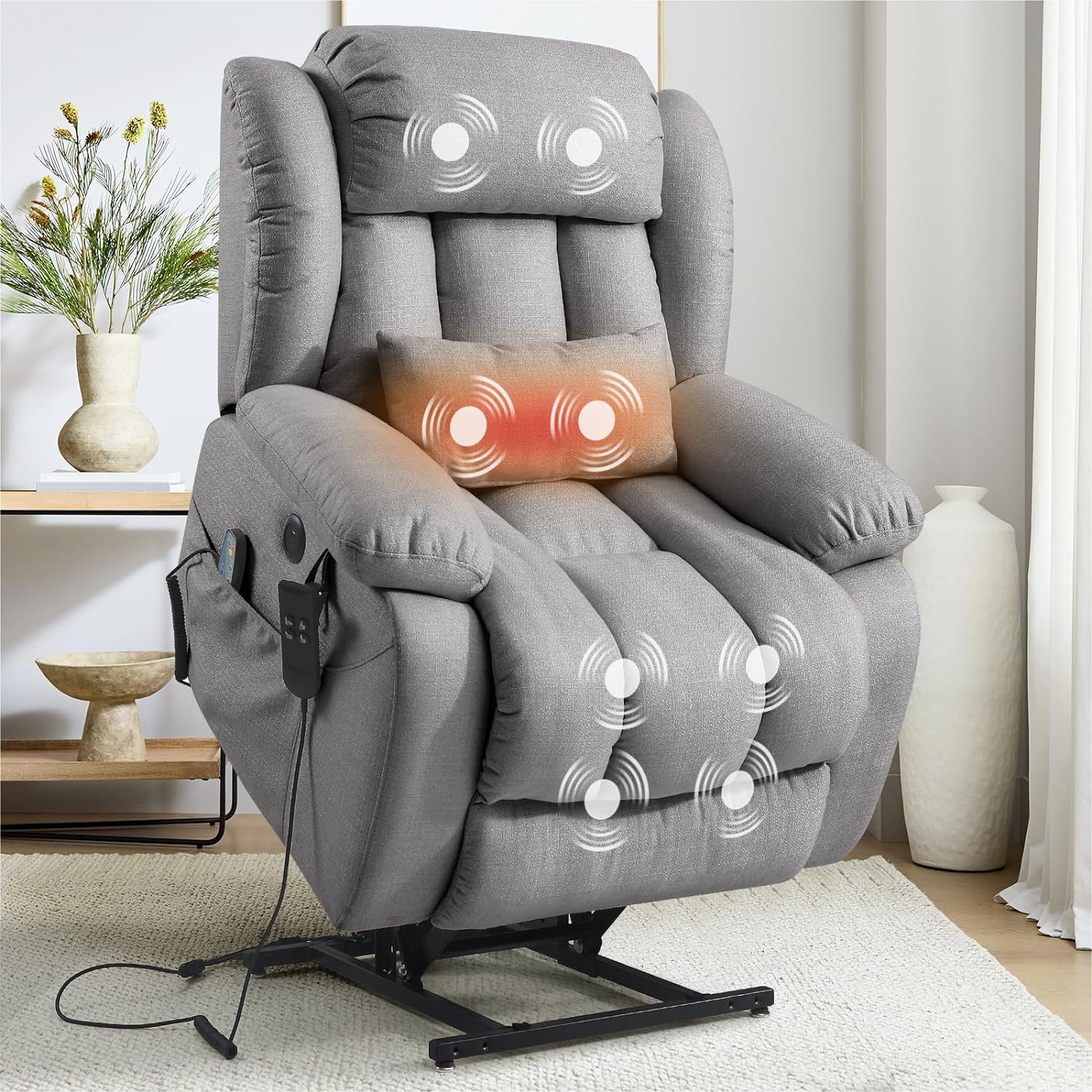 Great chair, very easy to assemble and very comfortable. The controls work nicely. Well made product. The seller has been very prompt. The chair arrived several days before the Amazon projected arrival date. If we needed a second recliner it would be this one.