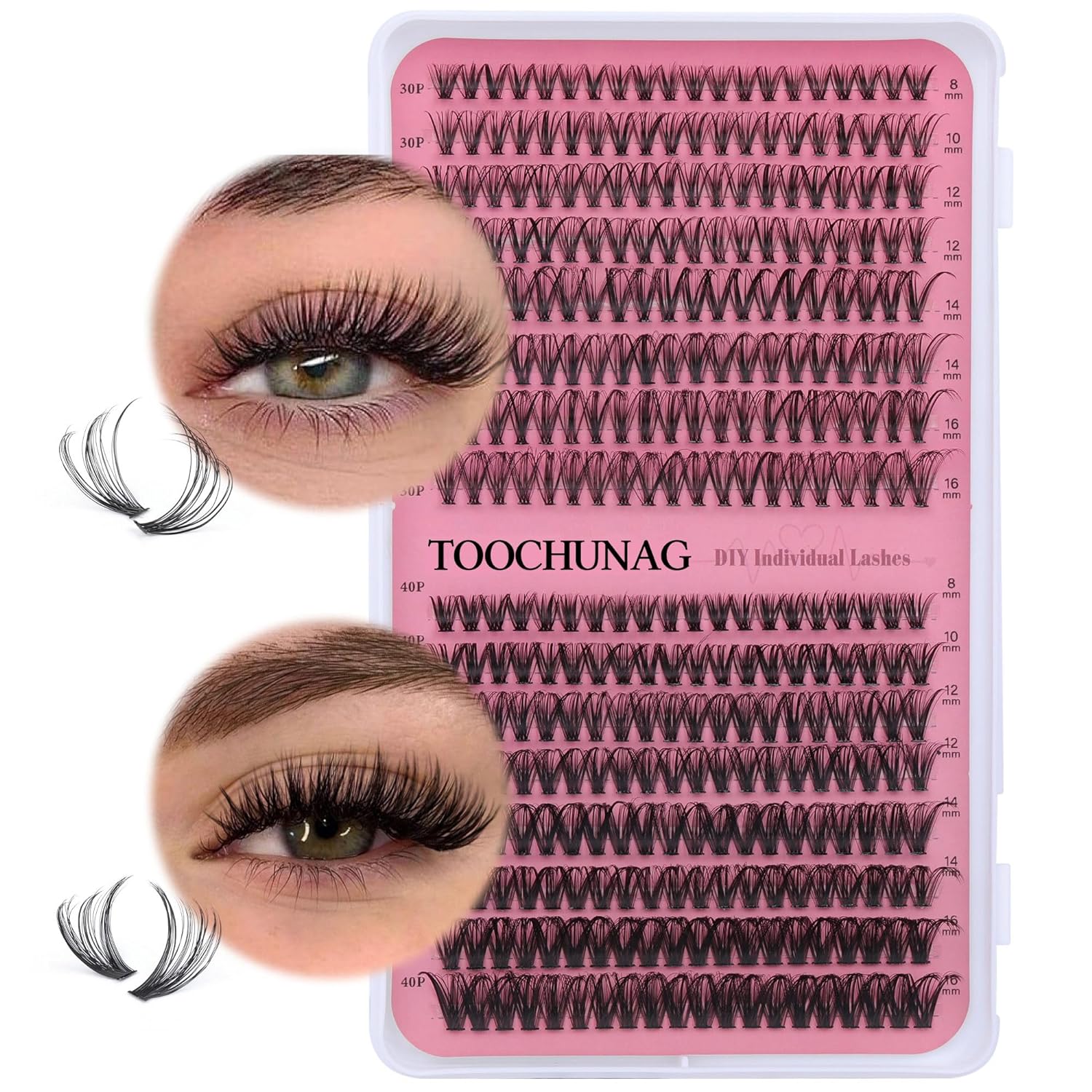 These are my go to lashes. I love the curl and the thickness. The band is thin and apply easily. One kit lasts me about 2-3 months which is way cheaper than getting my lashes professionally done. Im on my second kit and recommend.