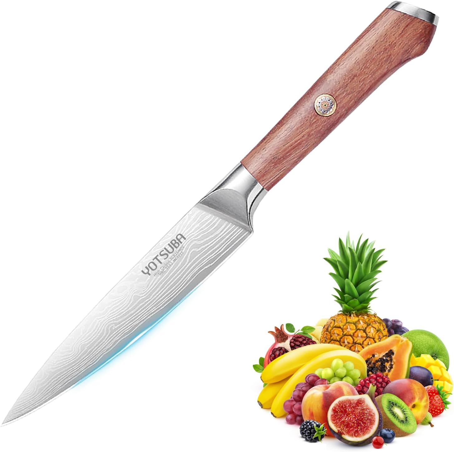 Utility Knife  5 Petty Kitchen Knife Forged High Carbon German Steel Full Tang & Razor Sharp Ergonomic Handle Design