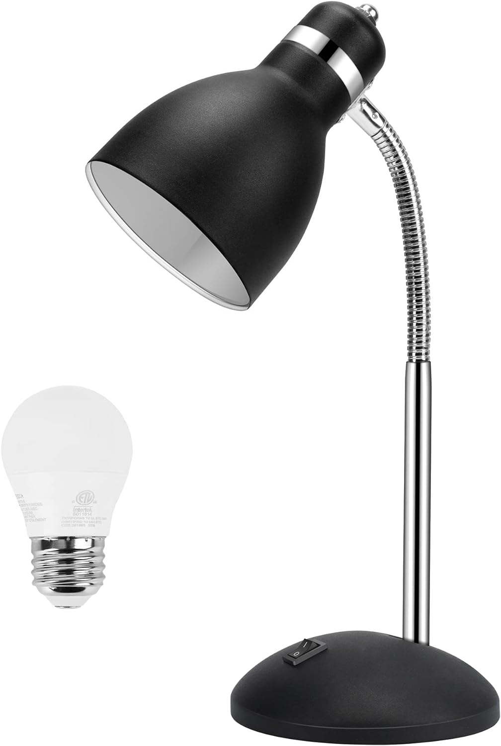 Very stable - base is a good weight. Head is large enough to cover the end of the bulb, unlike many others. Flexible neck is firm enough to hold the head in any usable position. Switch seems solid and durable. Black paint is nice matte dull color. With LED bulb, shade doesn't overhead so it is not too hot to adjust by hand. Great price for a very functional and good looking desk lamp. I've been using it for about a month with no issues.