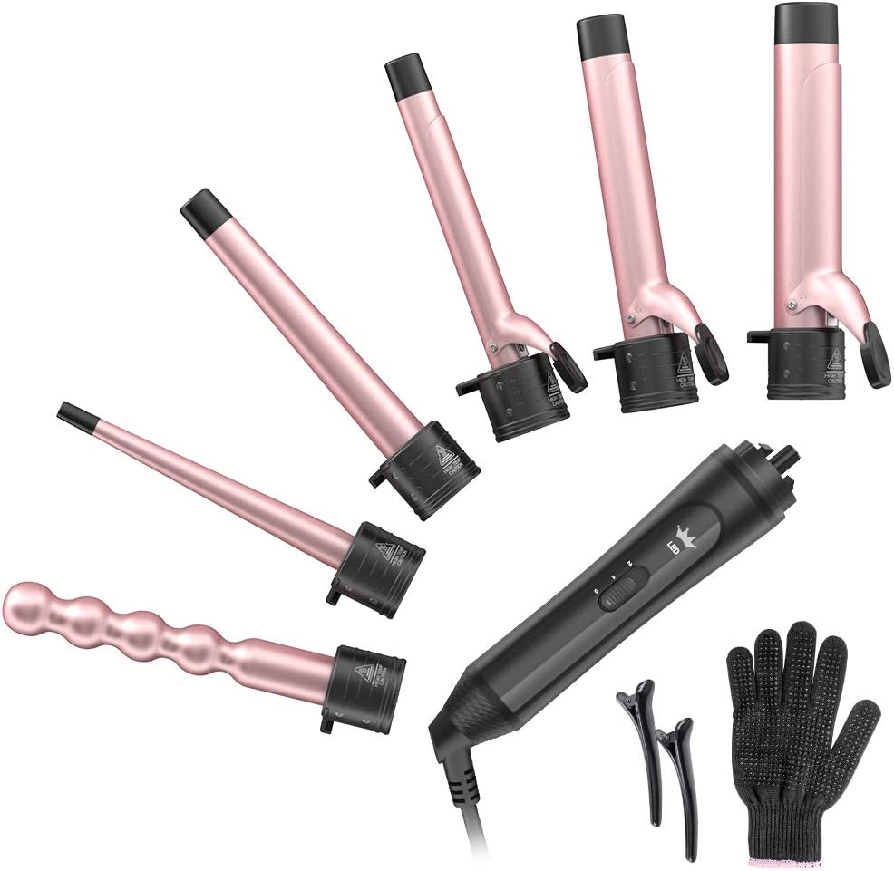 I ordered this set in July 2019. I have been happy with the results I get and the option to change between wands. The iron heats quickly. It does get very hot so I do not use its highest heat setting (I felt the highest setting might be damaging my hair). You also have to be conscientious about unplugging it as it does not automatically turn off after a period of non-use (my only complaint).I prefer the wands with clamps. After several months, one of the screws holding the clamp onto the wand I 