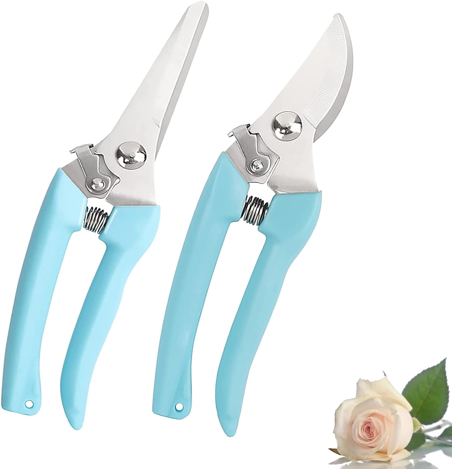 Perfect for my work. They withstand those big stems. Light weight and perfectly sharp! Very satisfied