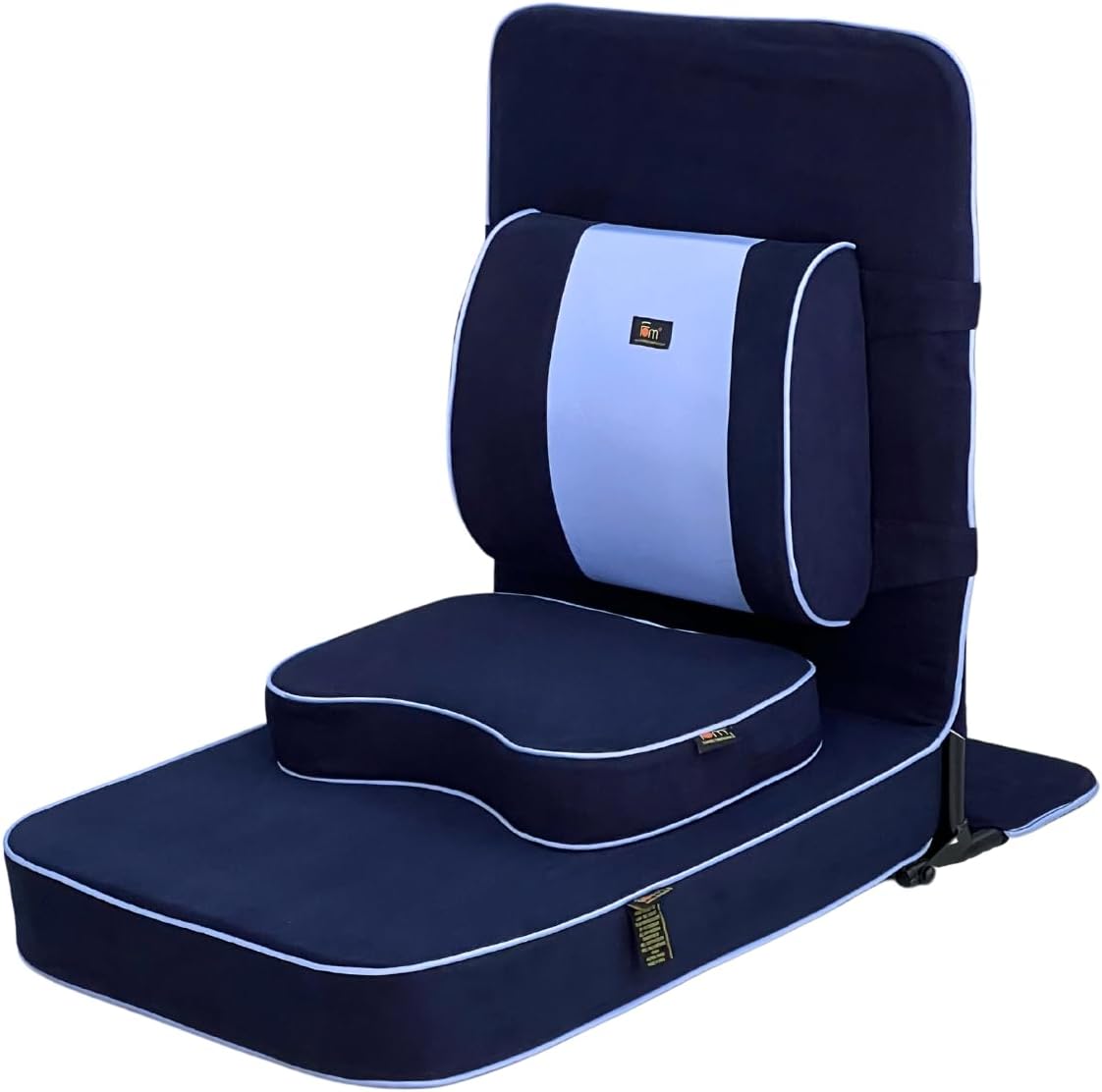 These are so comfortable. People who like the extra support for the back really like these to sit on. I would recommend this product for anyone who has a little back discomfort while meditating because it has an adjustable back support. Its also very sturdy and I love how easy it is to put together.