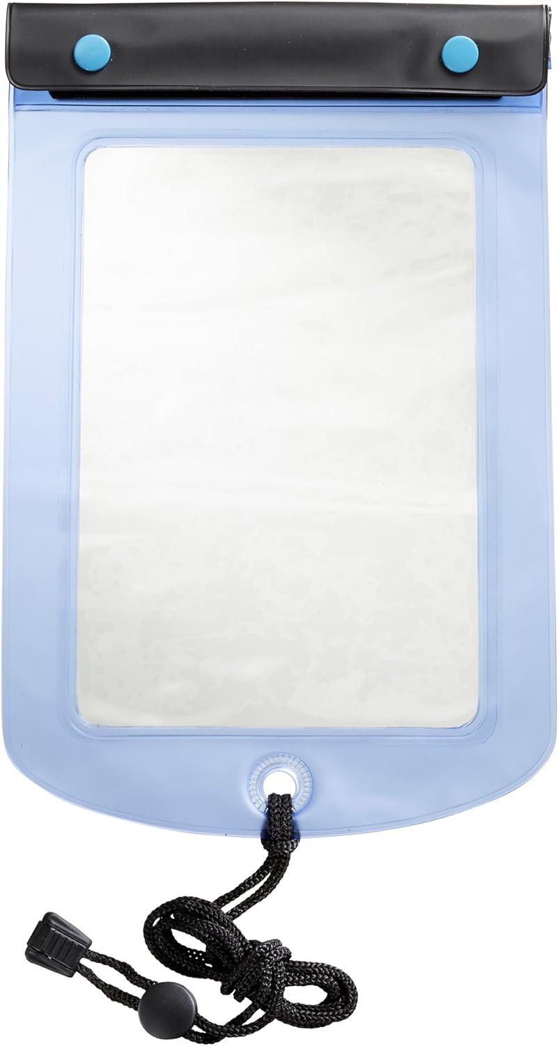 WaterSeals Waterproof Zip Multipurpose Pouch, Blue, Tablet (8x6.875)