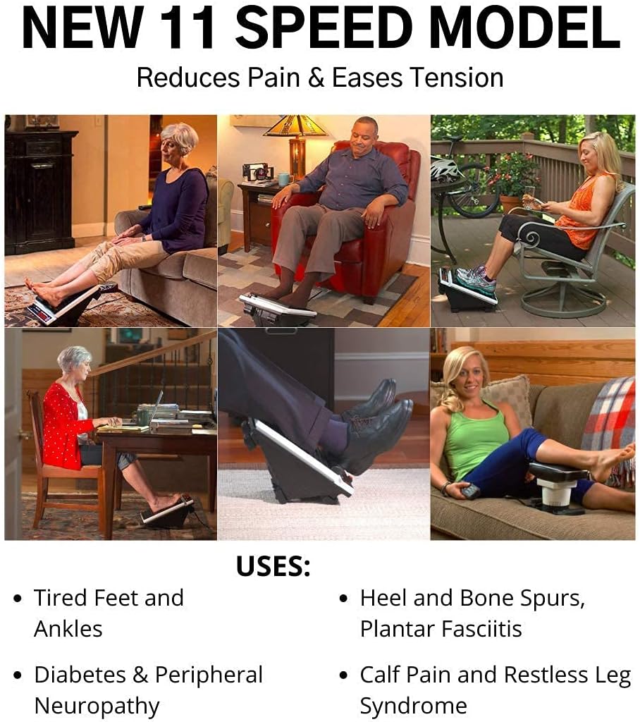 I have wanted one of these since experiencing the commercial Footsie Wootsies at the local State Fair. While the commercial foot vibrators really vibrate all the pain away, this home model is pretty darned good. It is well built, solid, fairly heavy. It is just as the Amazon ad describes it. It pretty much alleviates my neuropathy and also foot soreness after my walk. It' super simple to use - I always just put the knob on high. While it' fairly expensive, I think it really is worth it. You 