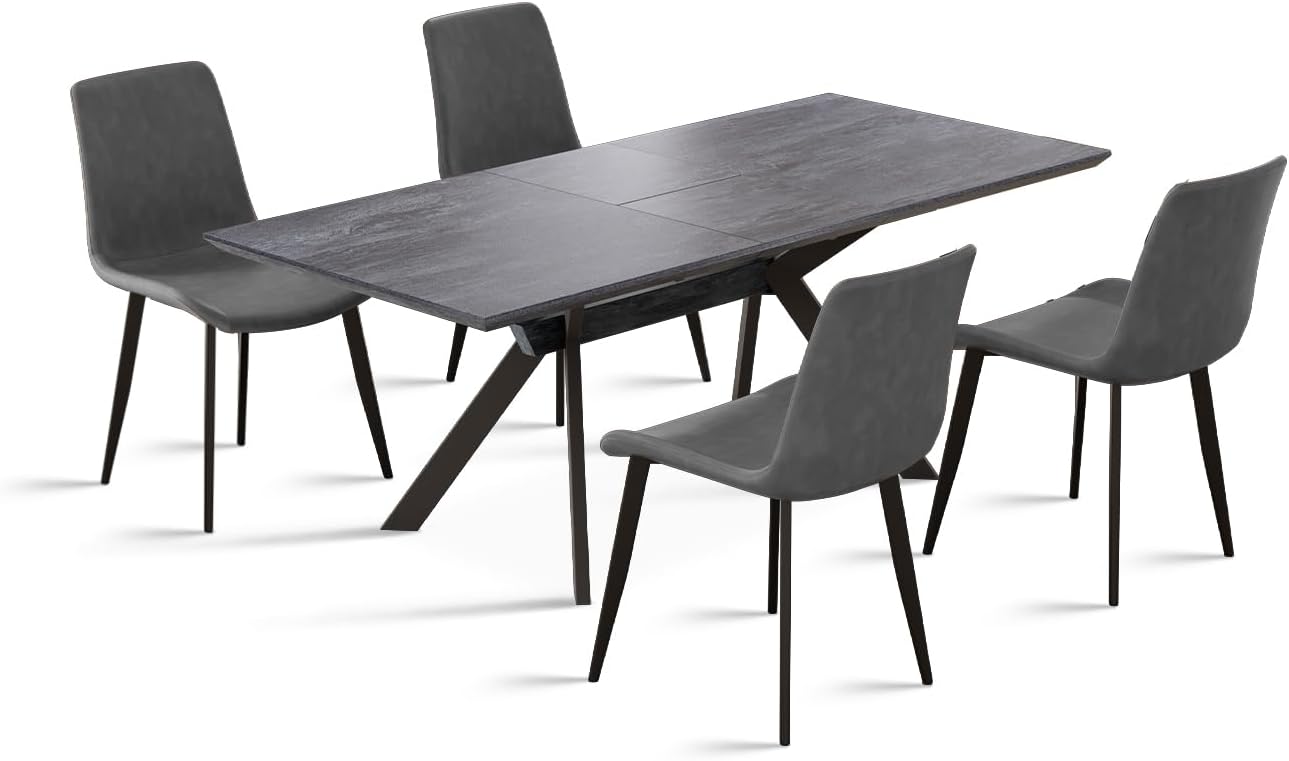 I wasn't sure what to expect, but when it arrived I was pleasantly surprised at the quality . The chairs are modern/contemporary and the style matches perfectly with my home decor. The table is very sturdy and is perfect for a small dining area. Assembly was easy. The table measures 31.5 in width (depth), not the 35.4 as advertised. I had several conversations with Nice Chair' Customer Service Representative and they were very responsive (always within 24 hrs) and helpful.