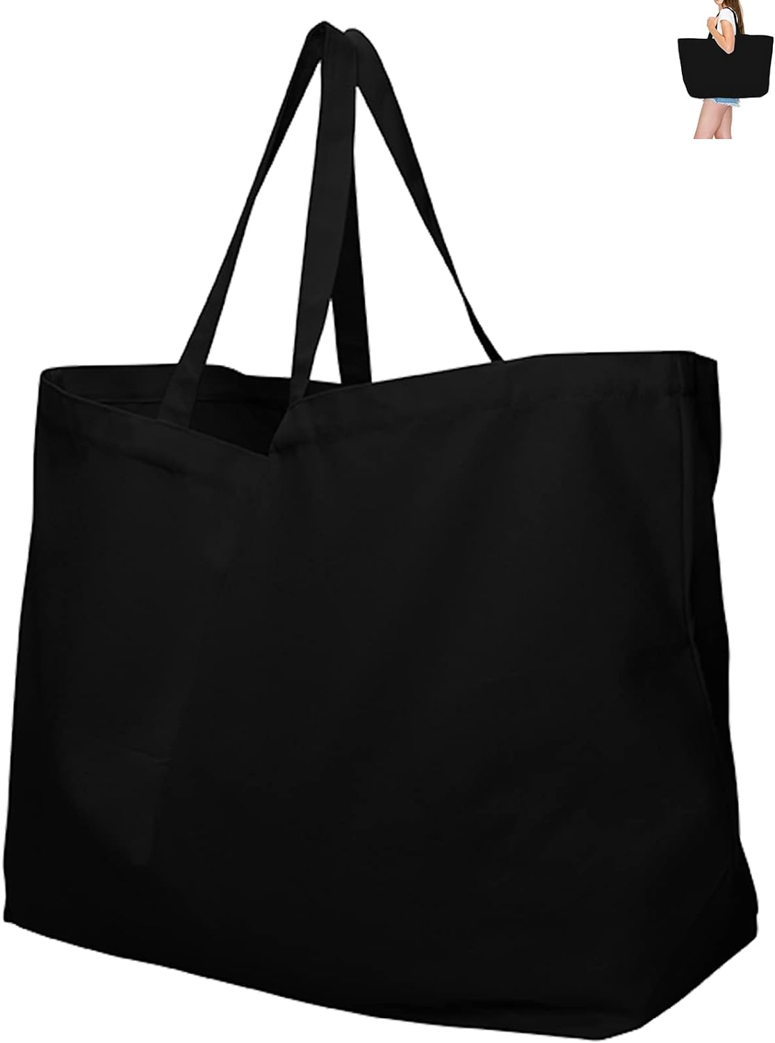 27 Large Canvas Tote Bag - Extra Big Largest Reusable