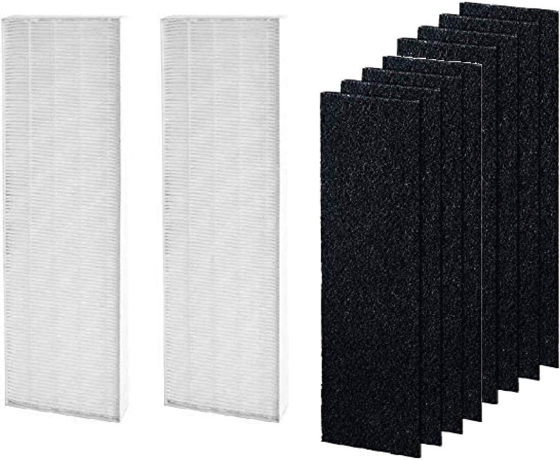 Hepa filter fits a bit snugly but that is no problemYou get two hepas and 10 carbon for the same price as 1 Fellows Hepa!