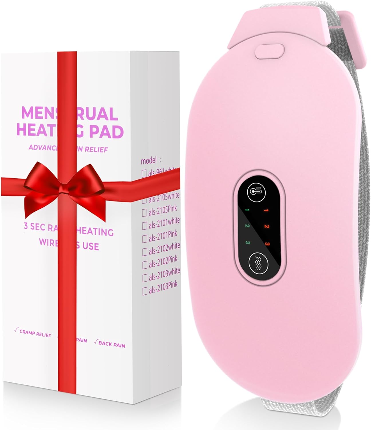 I didnt think it would get that hot but it actually heats up pretty well and is so great for cramps. Love the vibrating feature as well.