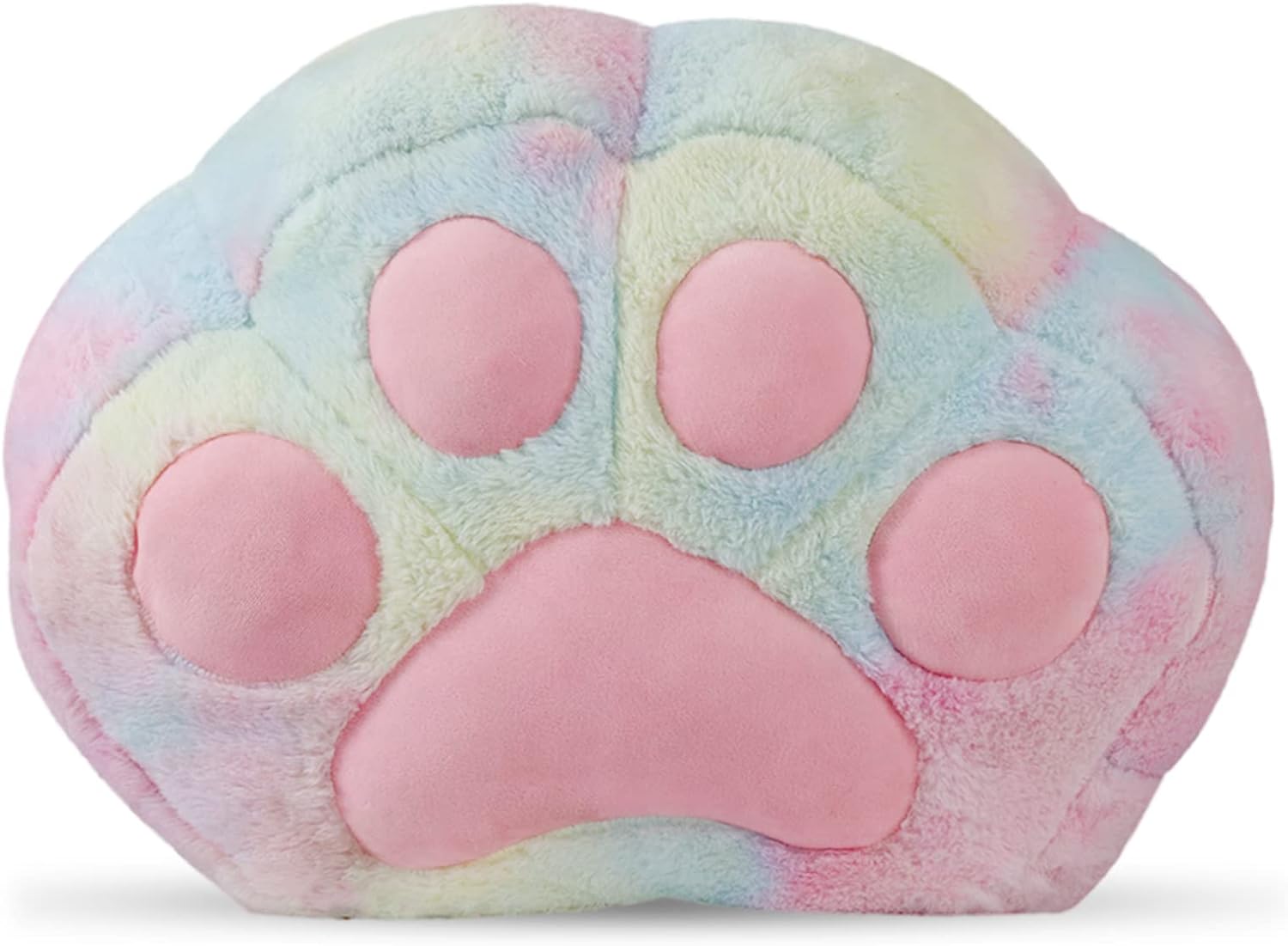 Stuffed Animal Storage Bean Bag Chair Cover for Kids Tie Dye Cat' Paw Bean Bag Chair for Girls Large Size Toy Organizer Cover Only Without Filling