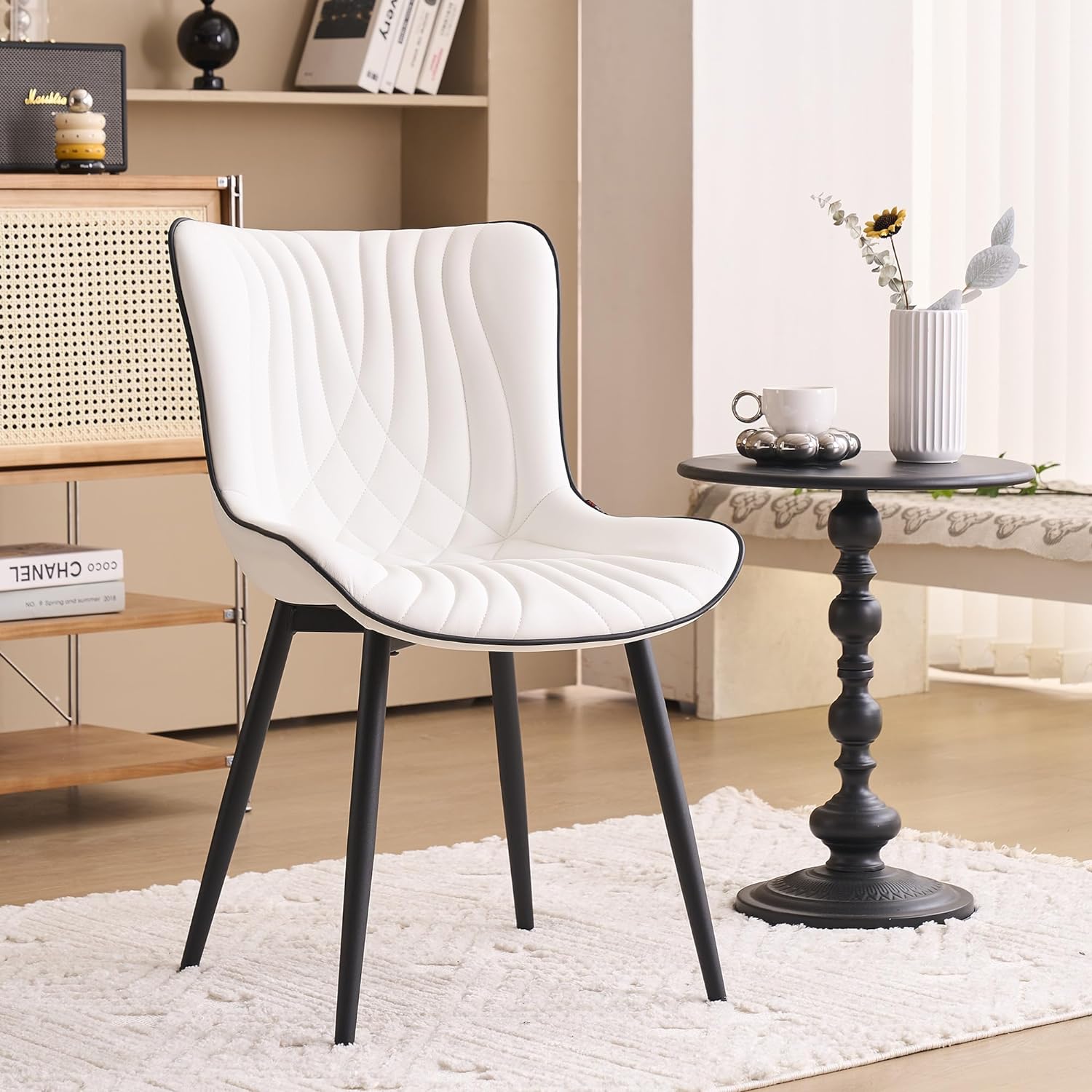 I bought the beige first and then bought the olive one later because of how much i loved the first one. The chairs are beautiful and suits my house so well. Its also sturdy and comfortable. Even my dog loves sitting on it. Id recommend it to anyone whos looking for a beautiful and comfy chair.