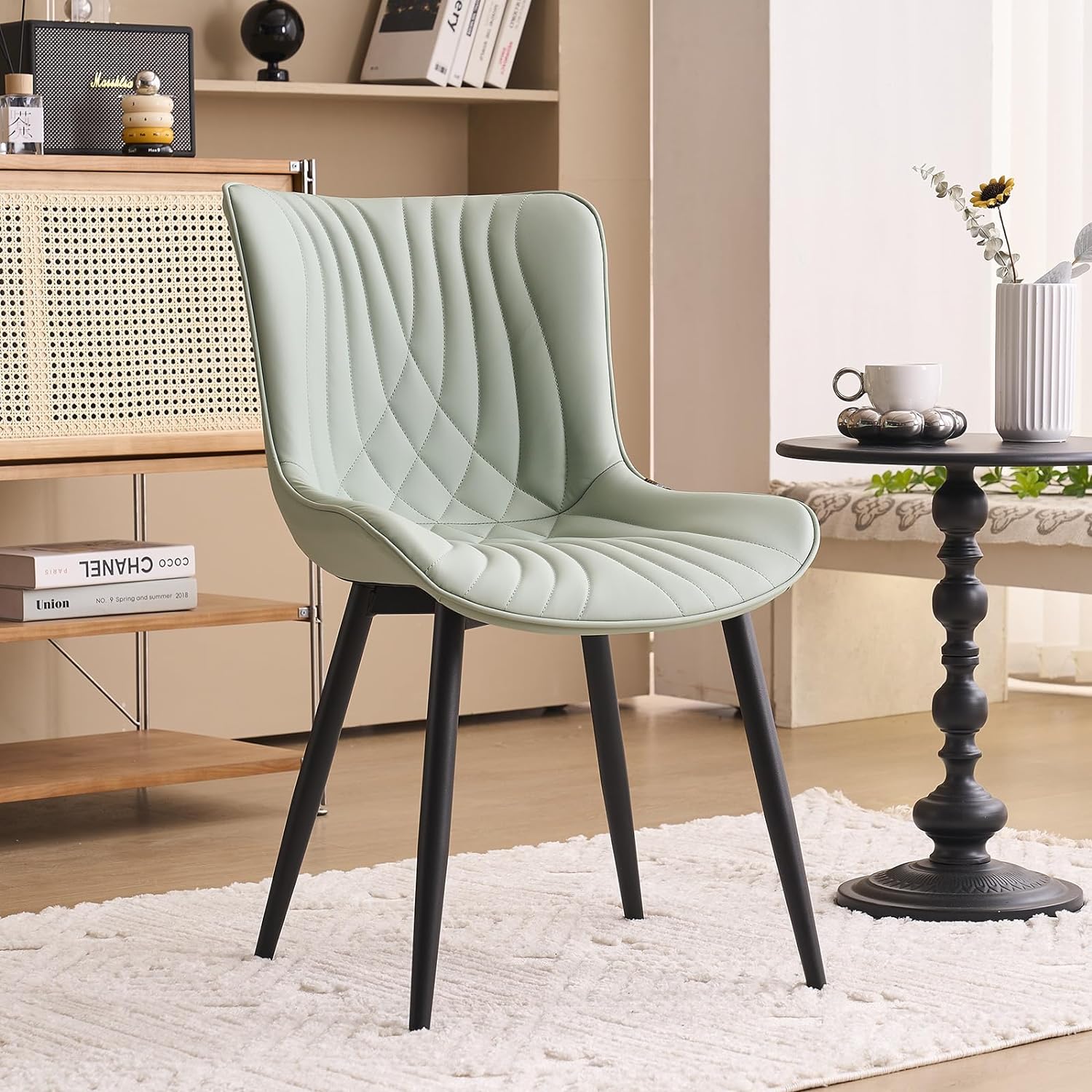 I bought the beige first and then bought the olive one later because of how much i loved the first one. The chairs are beautiful and suits my house so well. Its also sturdy and comfortable. Even my dog loves sitting on it. Id recommend it to anyone whos looking for a beautiful and comfy chair.