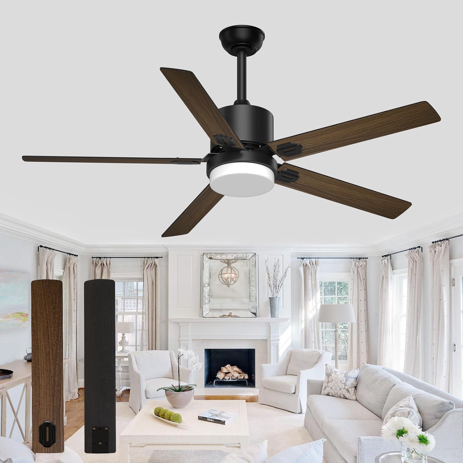 These fans are great and they look good. I recently installed an outdoor covered patio and didnt want to purchase an expensive fan for outdoor use. These fans are great, full of dog hair the price and look out great.