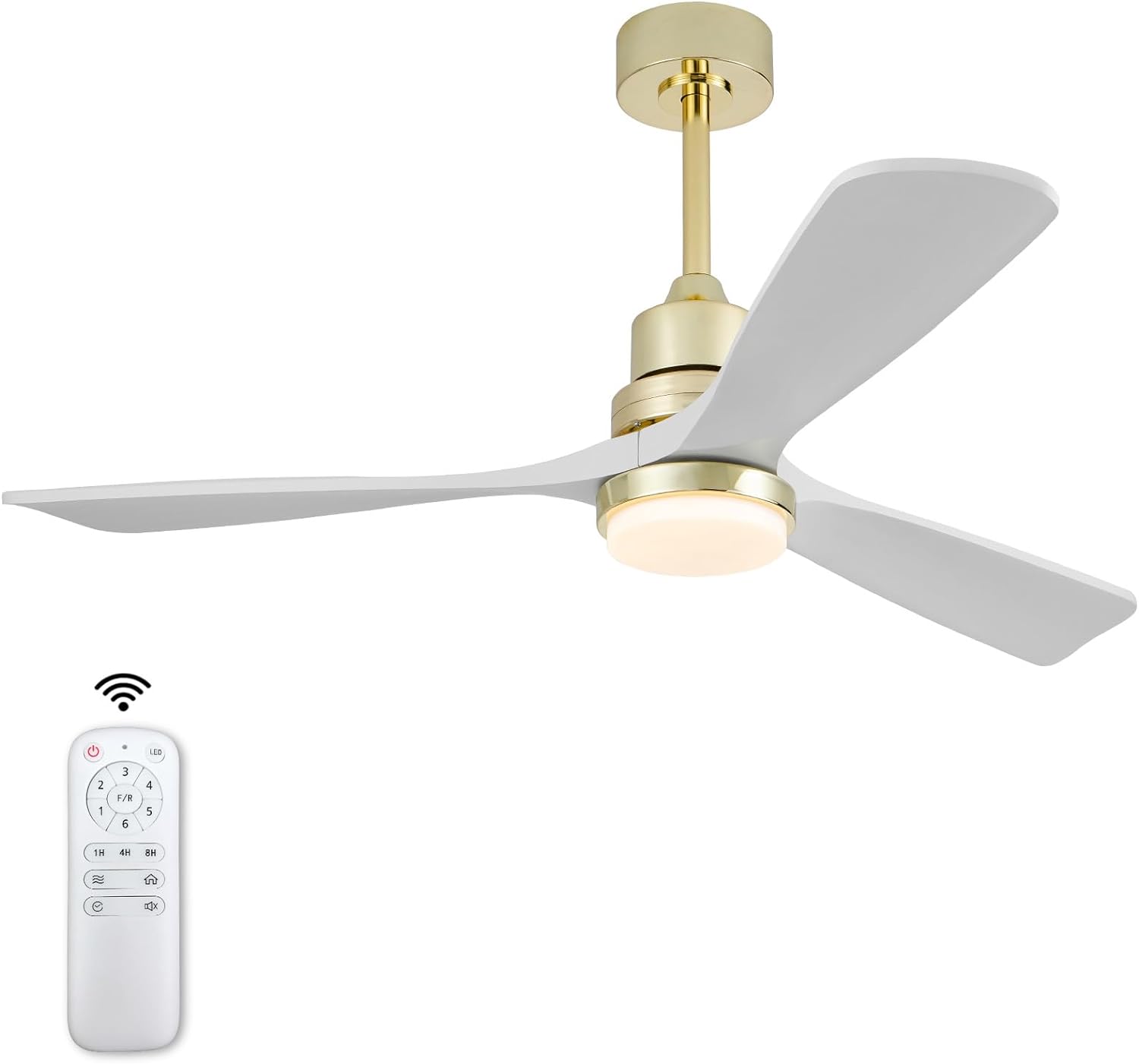 The design of this fan is not only functional but also aesthetically pleasing. The wood finish adds a touch of elegance to my spaces, making them feel cozy and inviting. The 52 size is perfect for our master room which is pretty big, providing excellent air circulation.The inclusion of both lights and a remote control is a significant convenience. The lights offer ample illumination, and the remote control allows me to adjust the fan speed, light intensity.The fan' performance is impressive. I