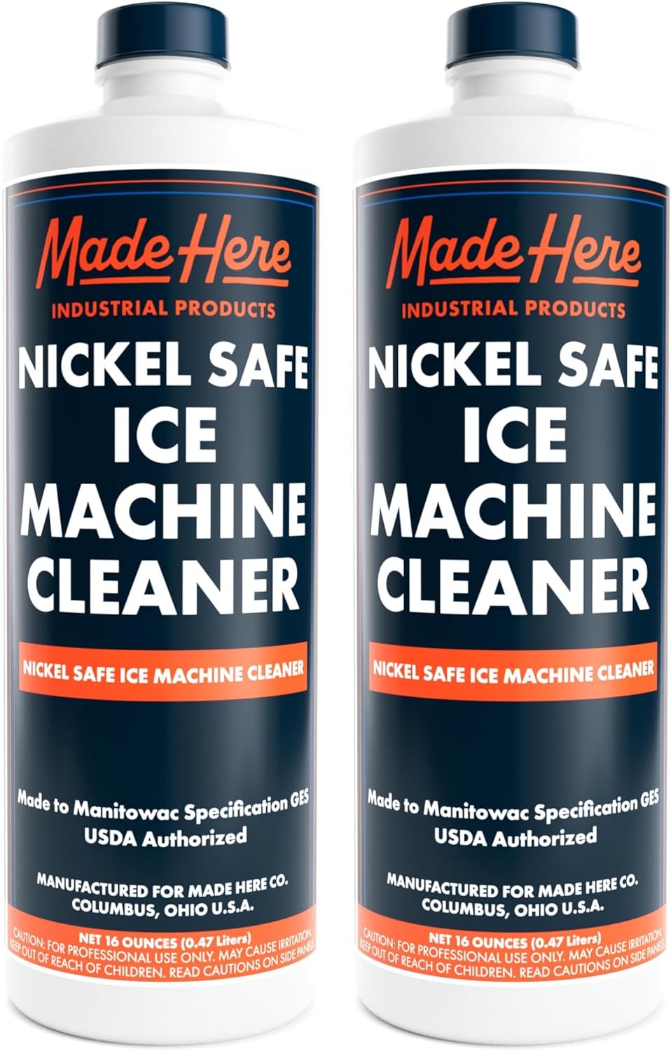 Nickel Safe Ice Machine Cleaner and Descaler16 oz 2-Pack