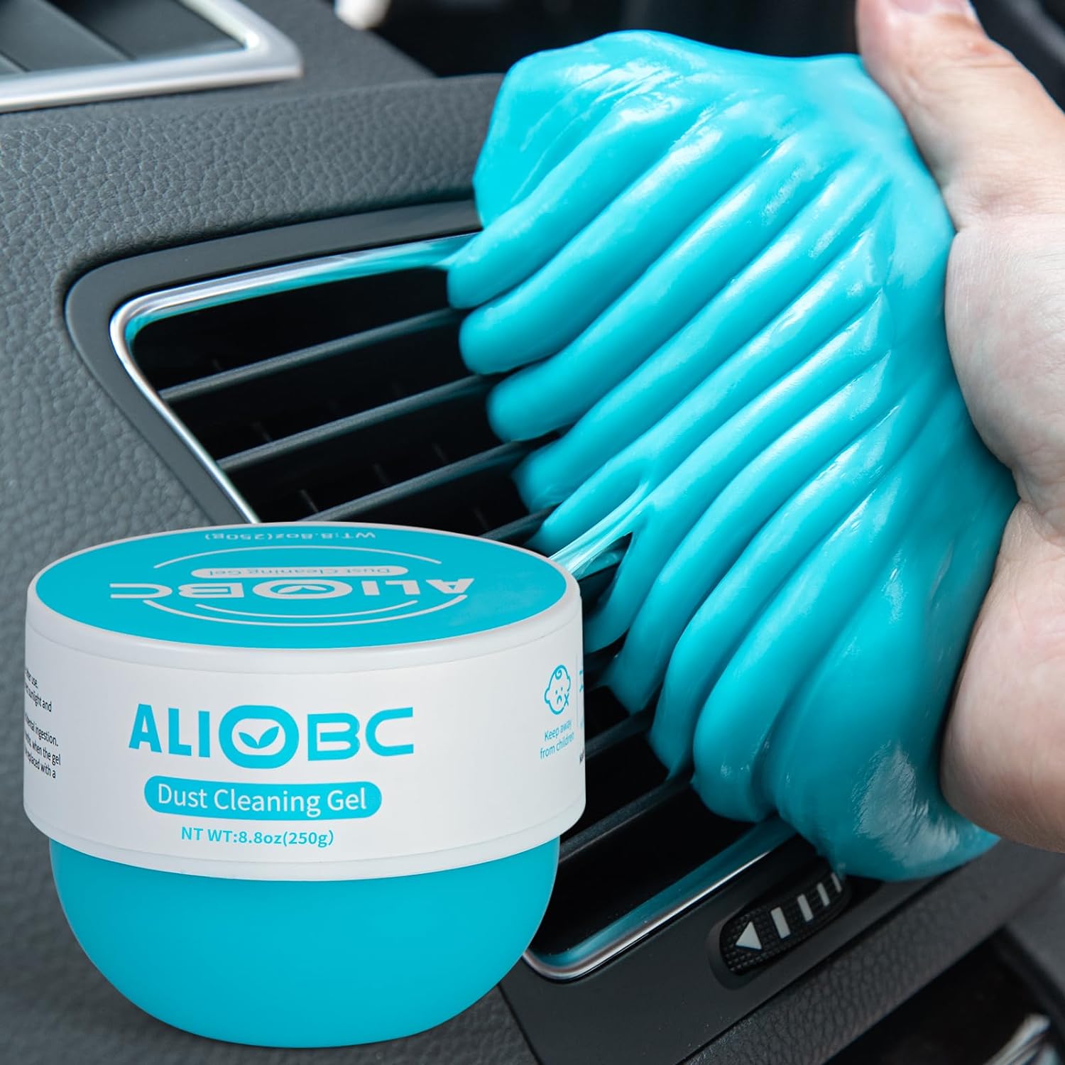 Gel works as expected. Easy to use; cleans dust and dirt from the vents, hard to reach areas like the coin and cup holder section of my car with no effort. Smells nice and gentle on skin.