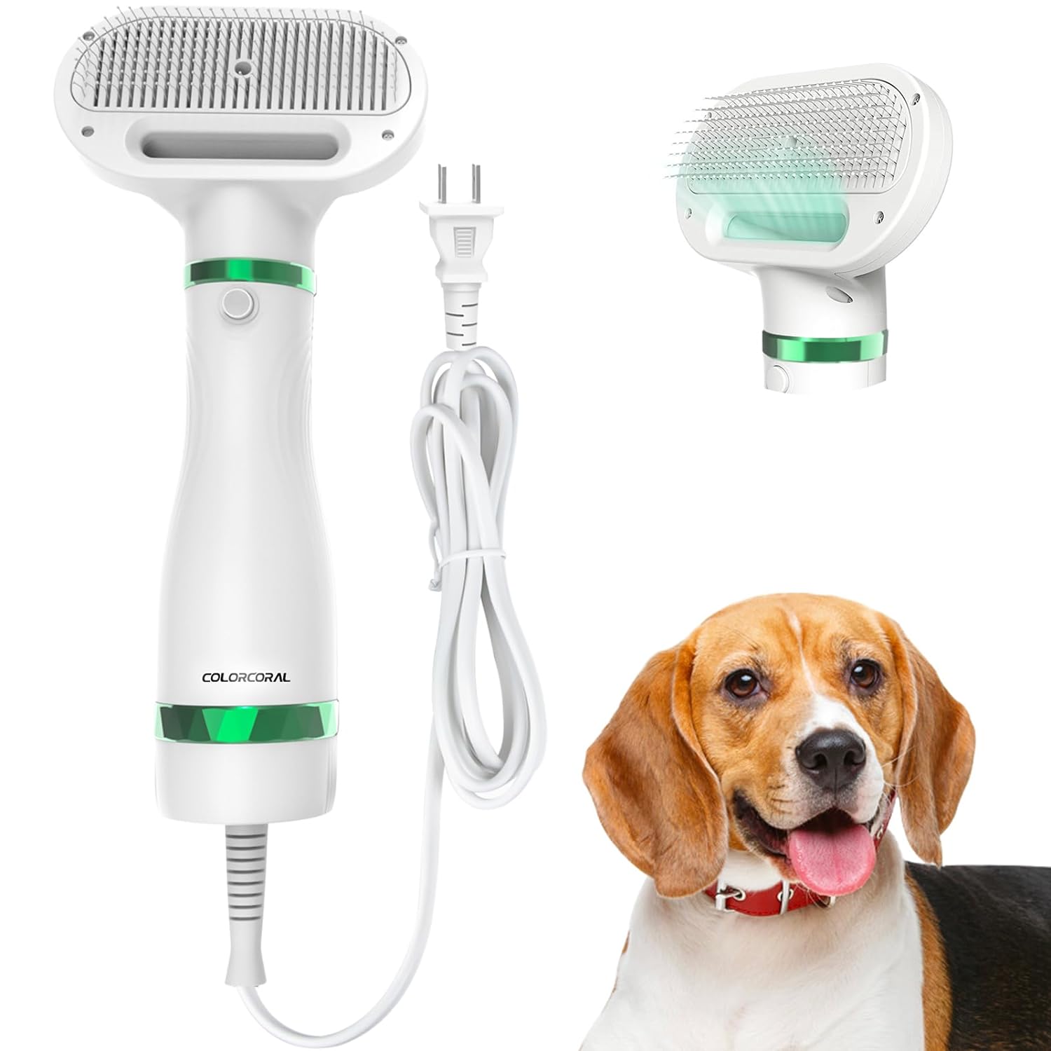 I have 4 fur babies and use to try and hold hand dryer in one hand them between my legs and brush in the other. Thank you so much for the all in one, save on drying time and ease to use. It' not as hot as commercial dryer but it' perfect for sensitive cats. The price wasn't too bad either and performance was excellent. I would recommend for cats.