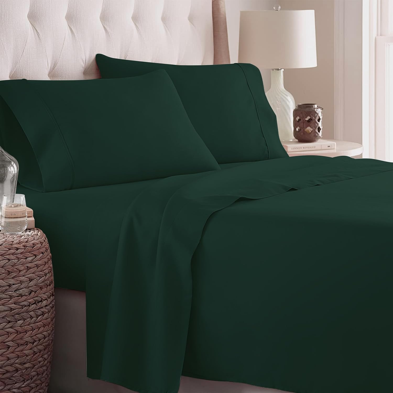 I ordered this sheet set as an extra to have on hand, after spending approximately $200.00 on a single set of sheets from MYSHEETSROCK.COM. I really liked my $200.00 sheets and thought they were the best investment Id made for myself in a long time. I was shocked when I started using this sheet set! They are a fraction of the cost, they fit my King size mattress much better than the aforementioned set, they are much more sturdy and comfortable to boot! Not to mention, this set includes 4 King