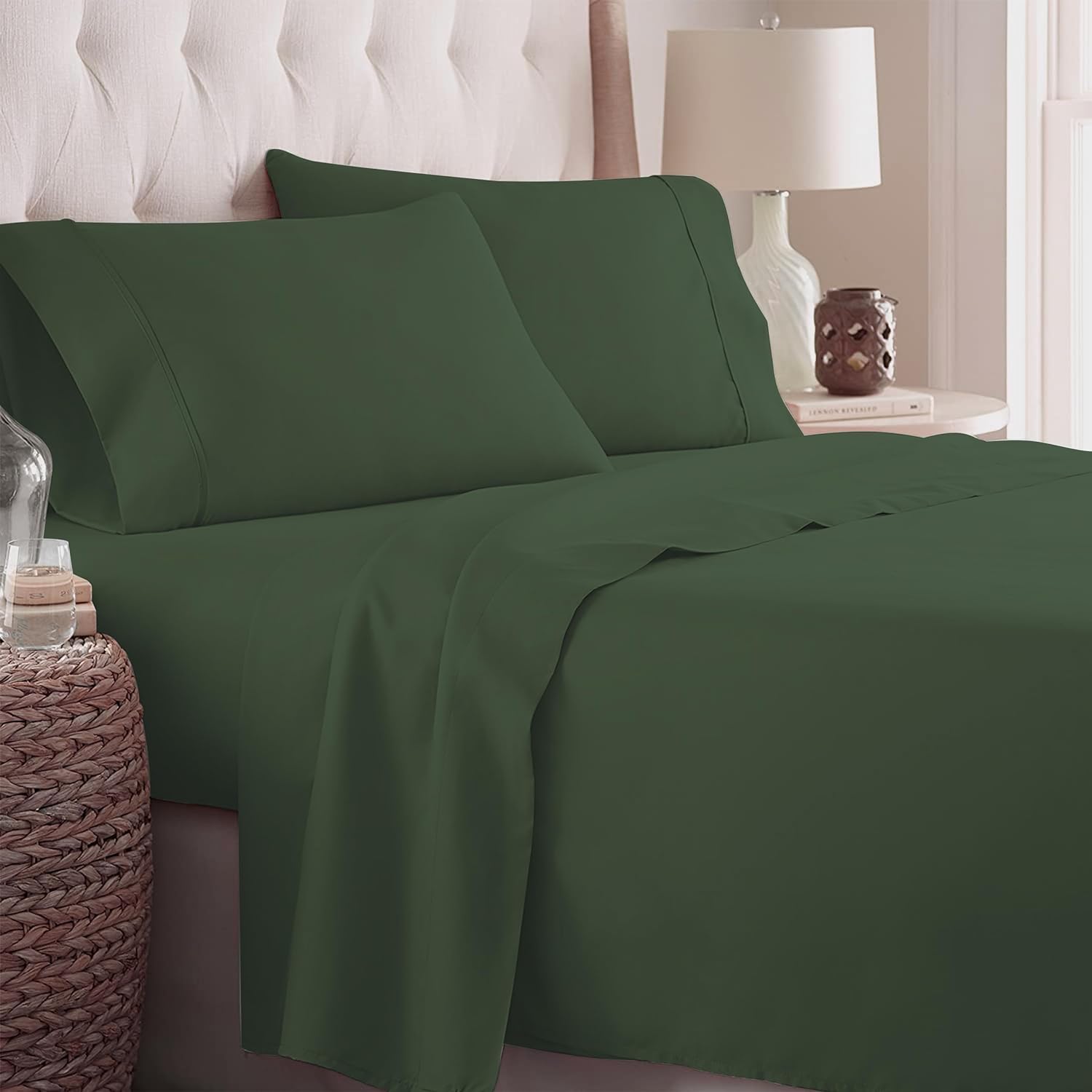 I ordered this sheet set as an extra to have on hand, after spending approximately $200.00 on a single set of sheets from MYSHEETSROCK.COM. I really liked my $200.00 sheets and thought they were the best investment Id made for myself in a long time. I was shocked when I started using this sheet set! They are a fraction of the cost, they fit my King size mattress much better than the aforementioned set, they are much more sturdy and comfortable to boot! Not to mention, this set includes 4 King
