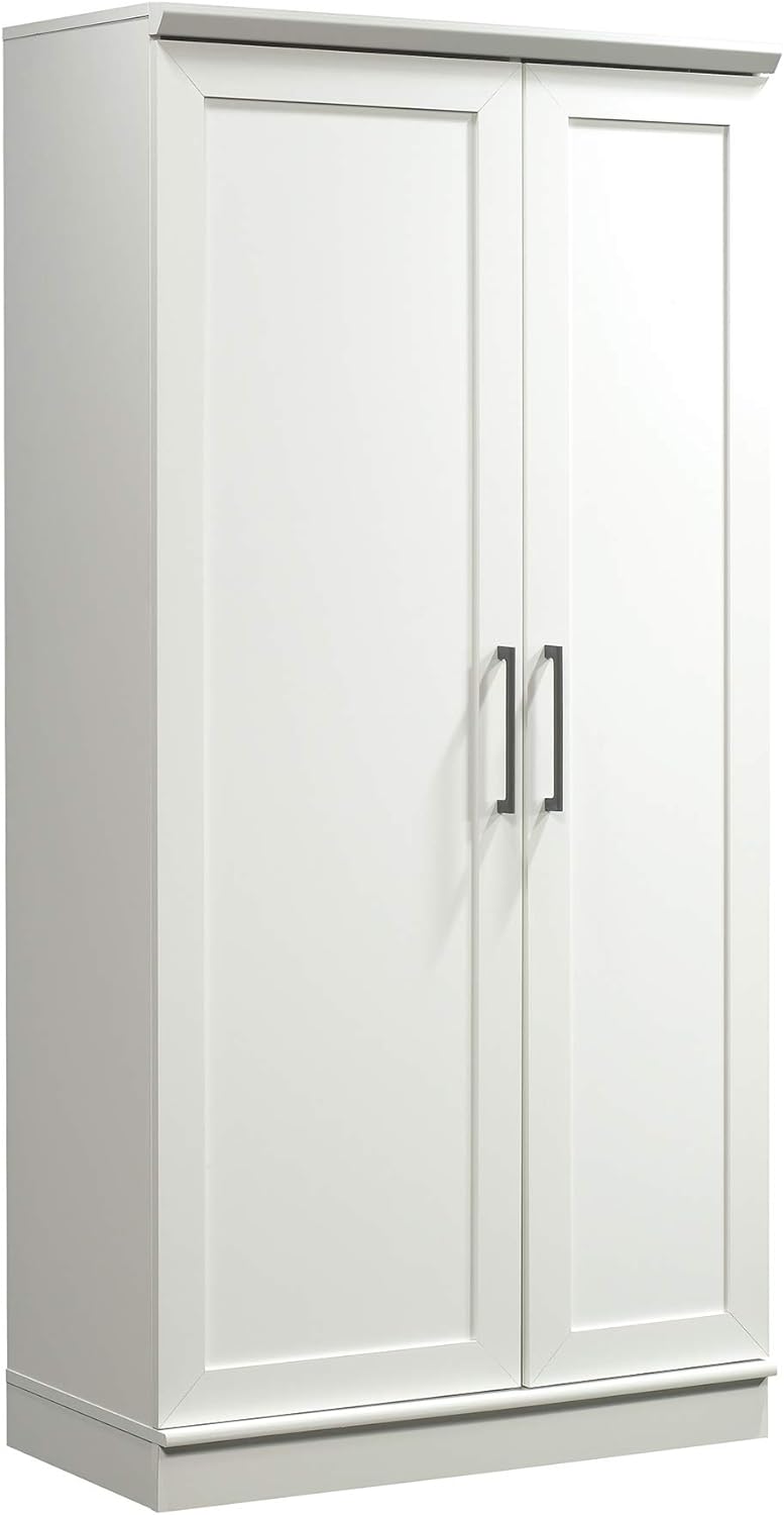 Sauder HomePlus Storage Pantry cabinets, L: 35.35 x W: 17.09 x H: 71.22, Soft White finish