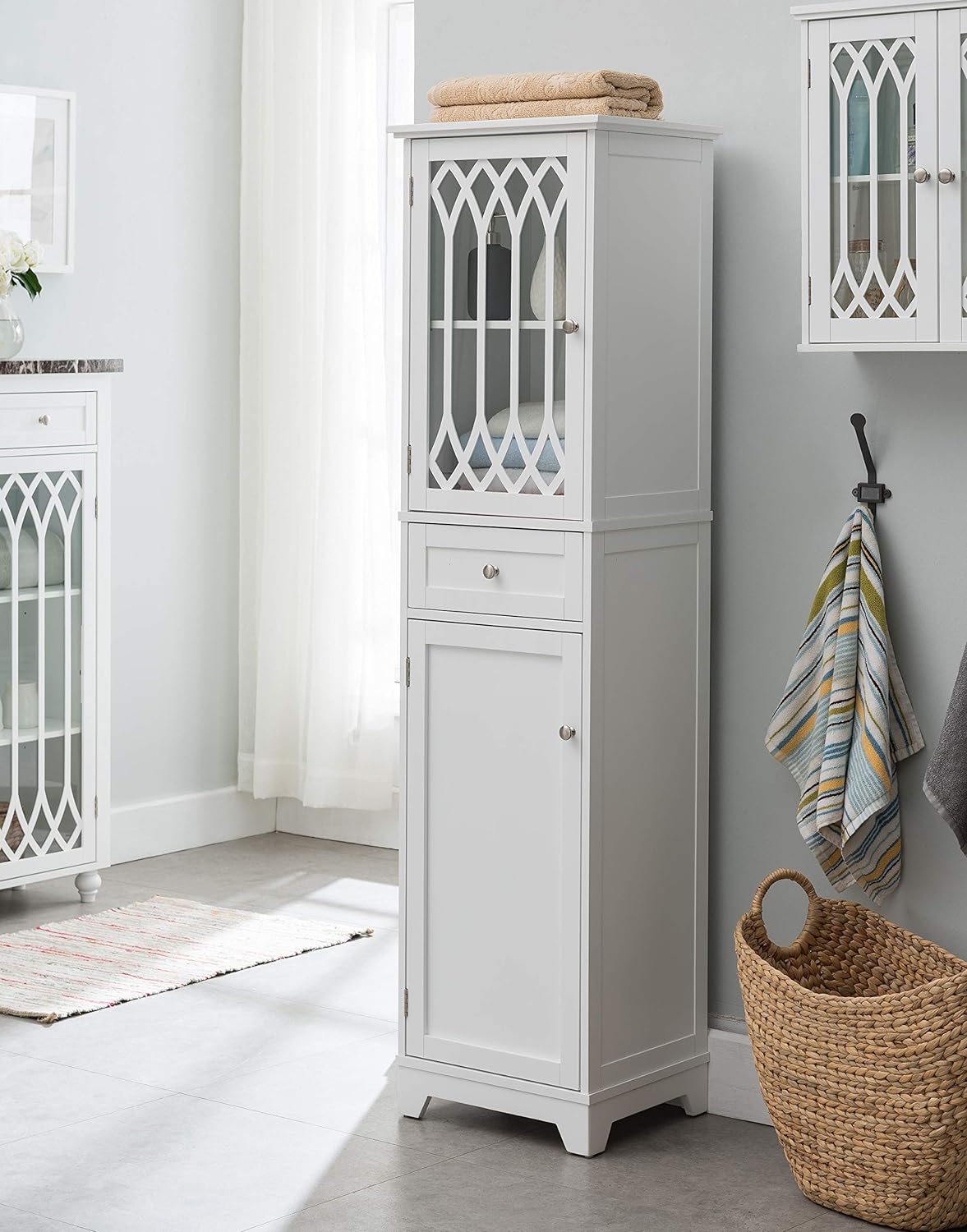 This cabinet is perfect for storage in my bathroom. It its exactly what I was looking for!