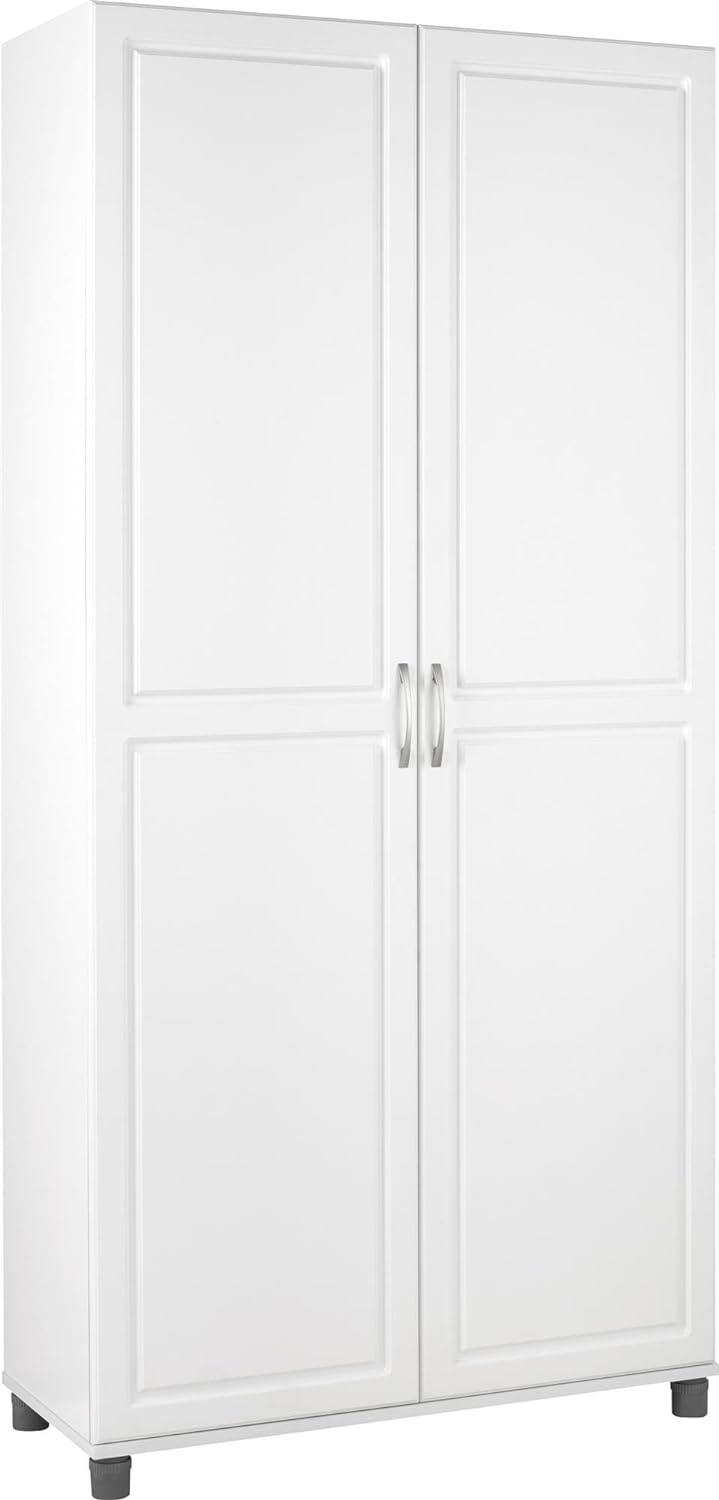 SystemBuild Kendall 36 Utility Storage Cabinet - White