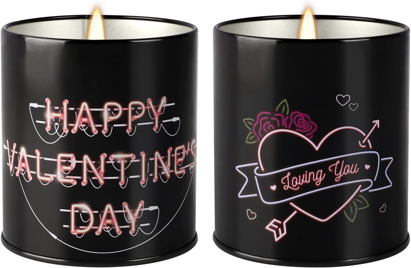 2 Pack Love You Lavender Scented Candle for Women, Romantic Valentines Day Gifts for Wife, Husband, Girlfriend, Boyfriend, Couples Gifts, 9 oz